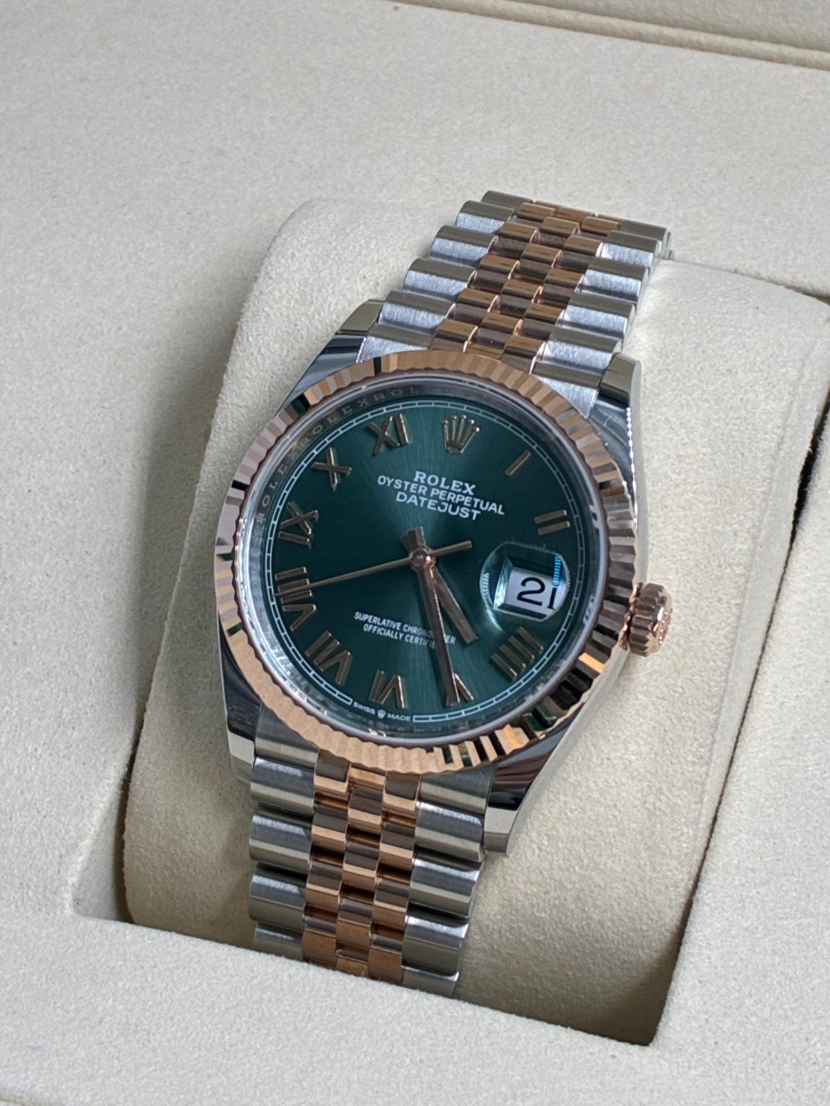 Rolex Datejust 36 126231 New Green Roman Jubilee 2026