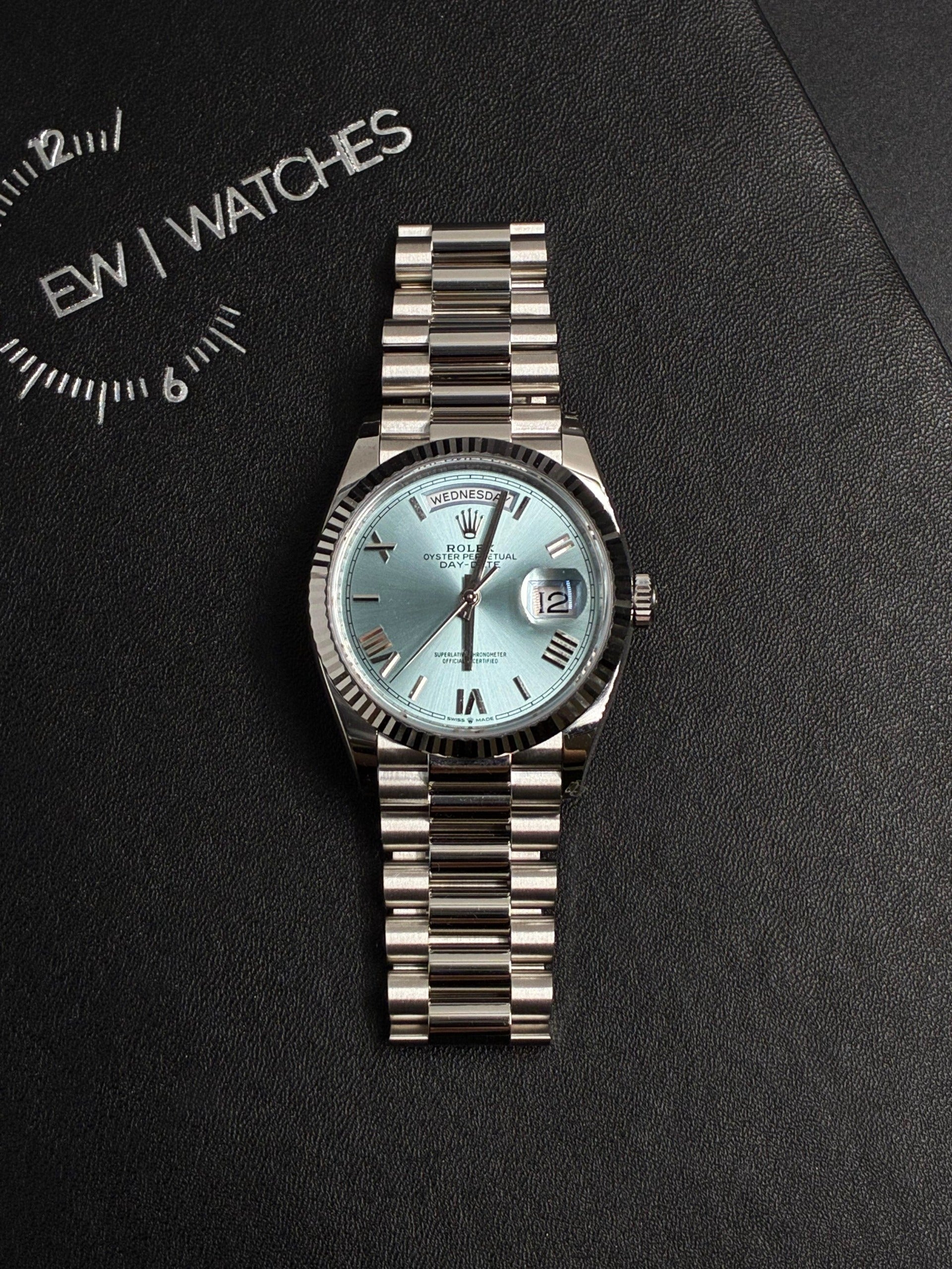 Rolex Day-Date 36 128236 Ice Blue Roman 2025