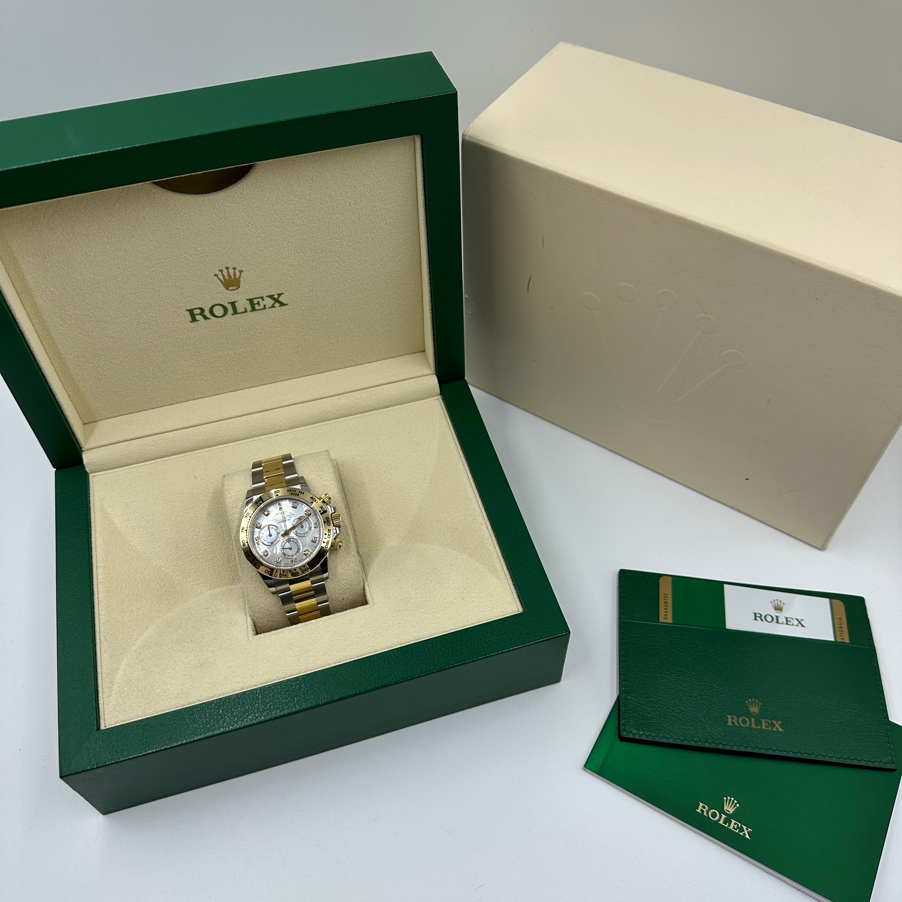 Rolex Cosmograph Daytona 116503NG White MOP (alte Karte) 2020