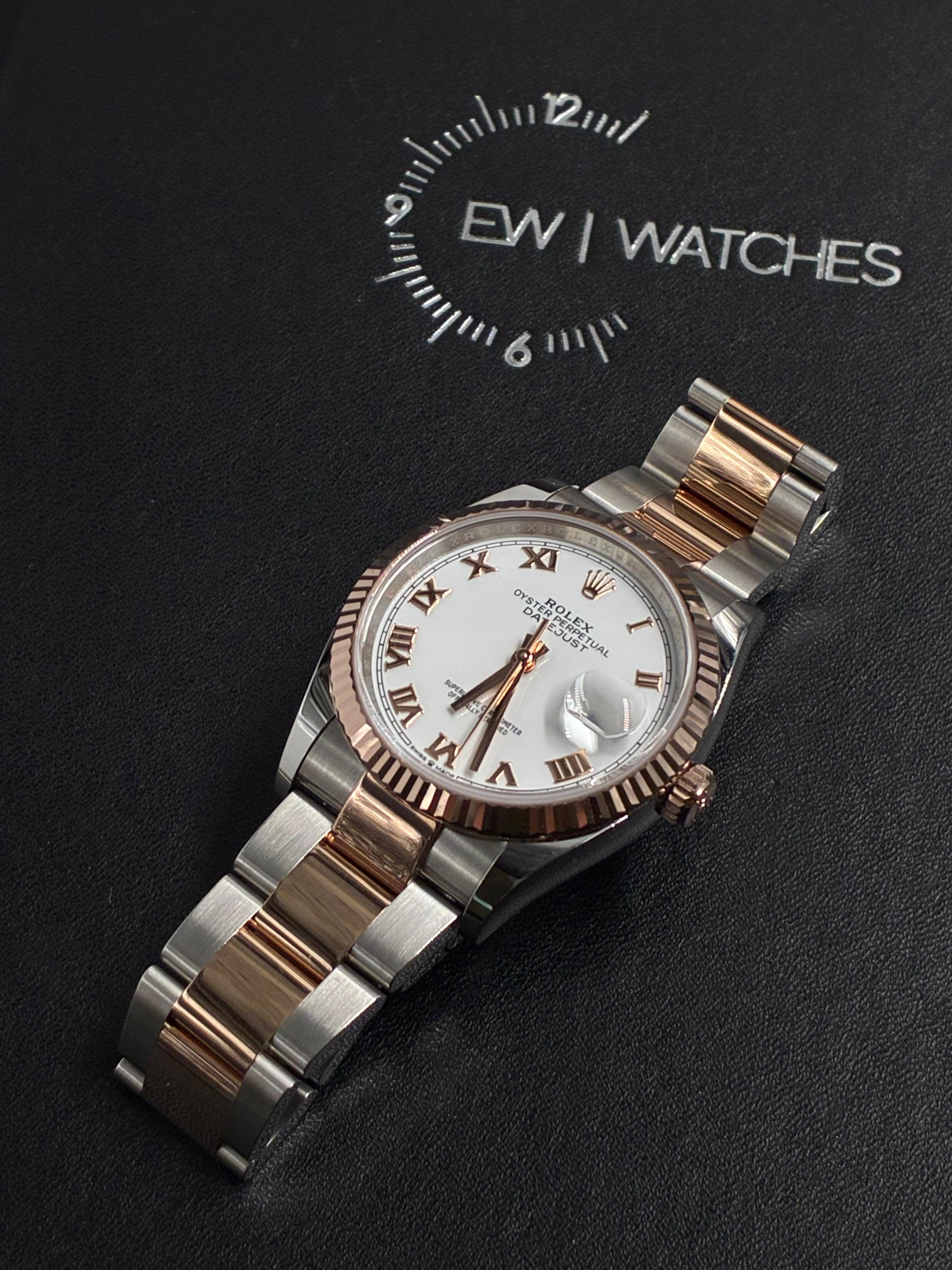 Rolex Datejust 36 126231 White Roman Oyster 2026