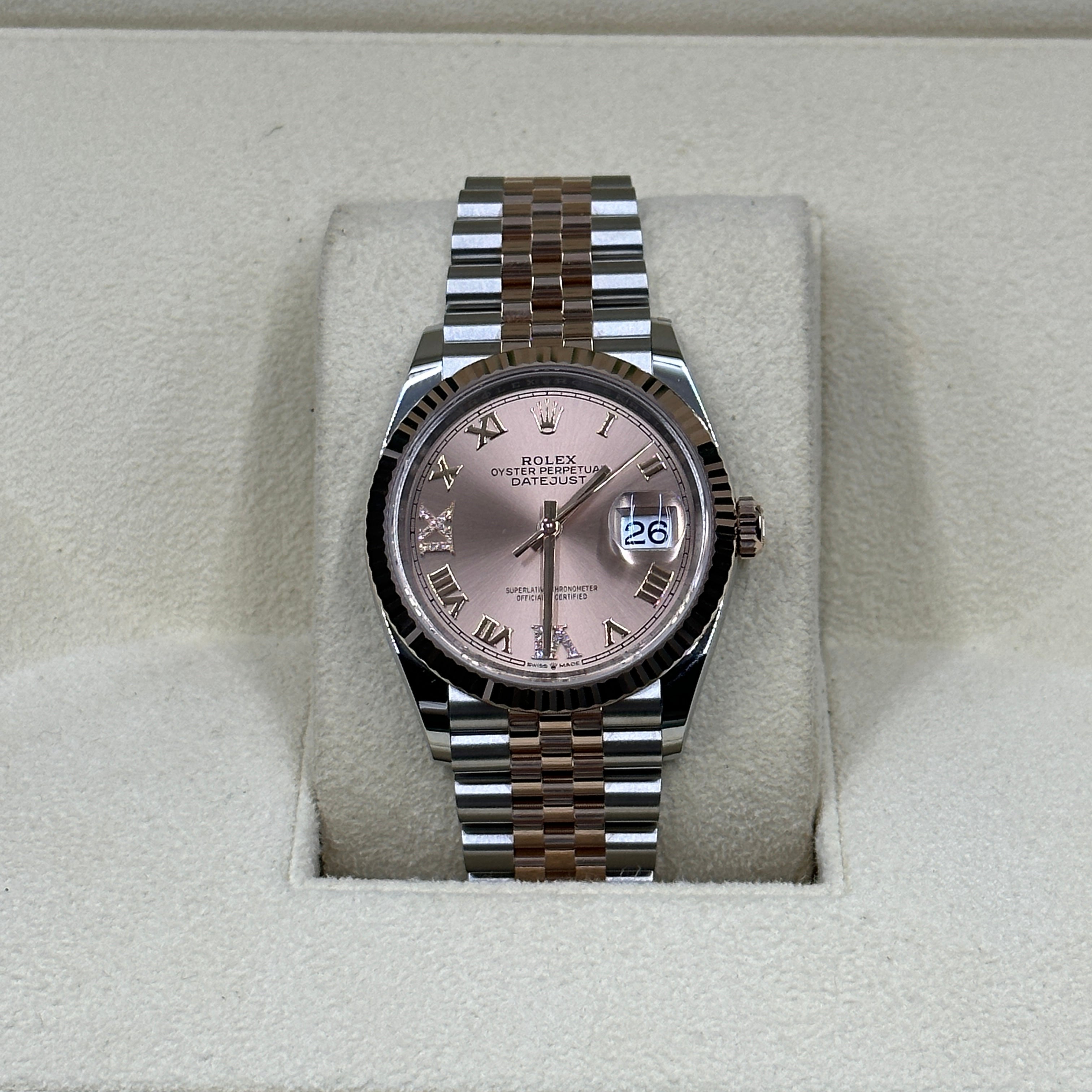 Rolex Datejust 36 126231 Pink VIIX Römisches Jubiläum 2025