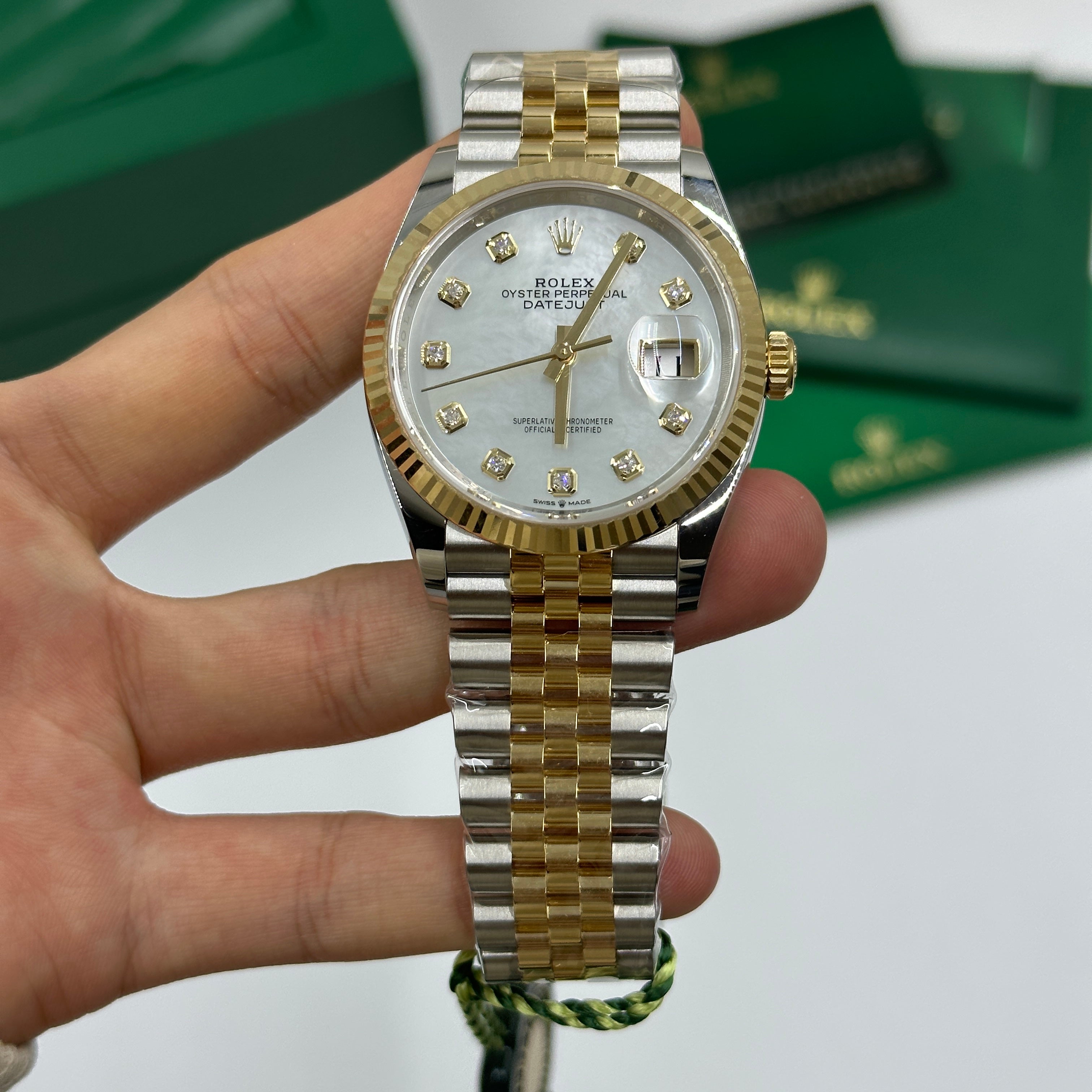 Rolex Datejust 36 126233Ng Weißes Jubiläum 2025
