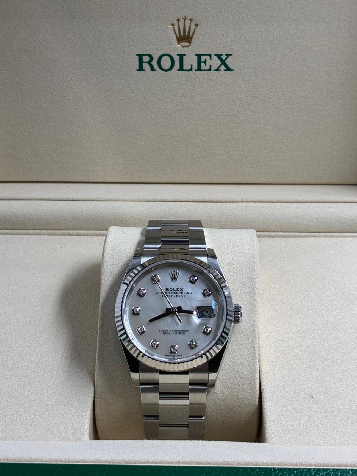 Rolex Datejust 36 126234NG White Oyster 2025