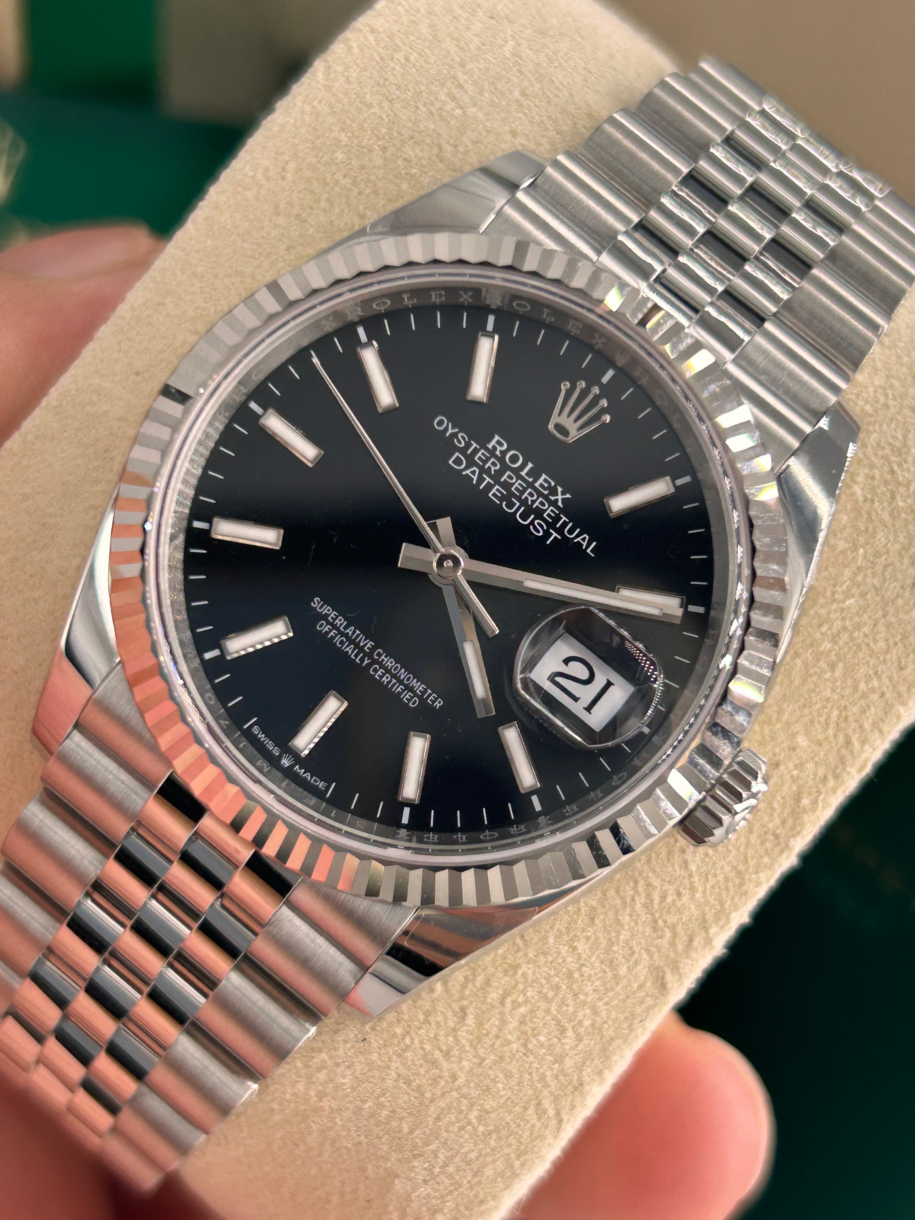 Rolex Datejust 36 126234 Black Index Jubilee 2025