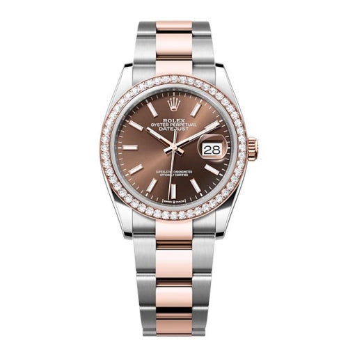 Rolex Datejust 36 126281RBR Chocolate Index Oyster