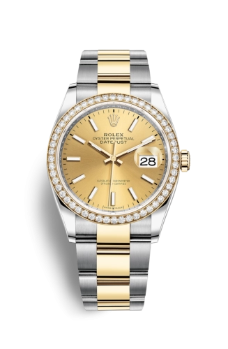 Rolex Datejust 36 126283RBR Champagne Index Oyster