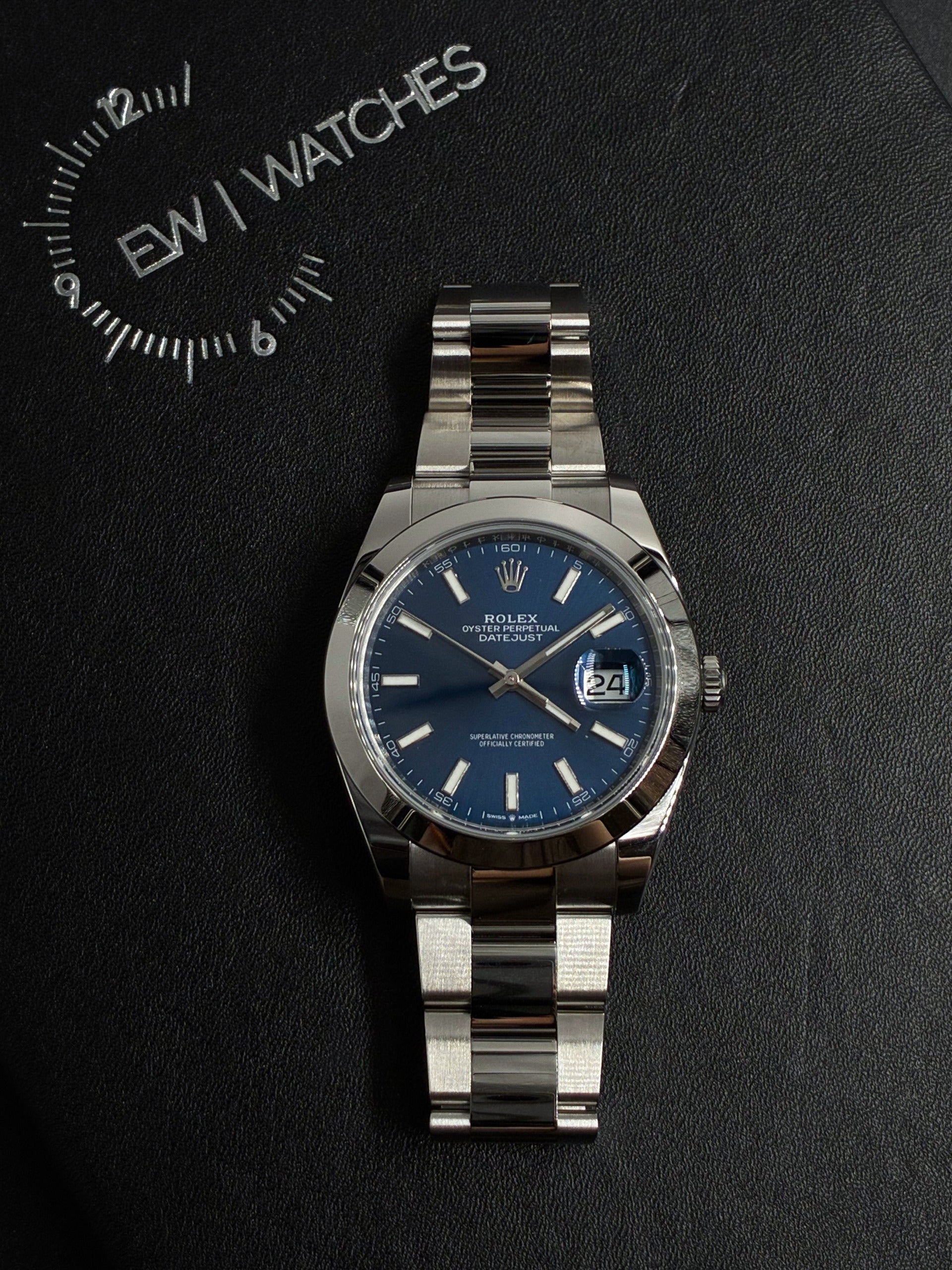 Rolex Datejust 41 126300 Blue Index Oyster 2025