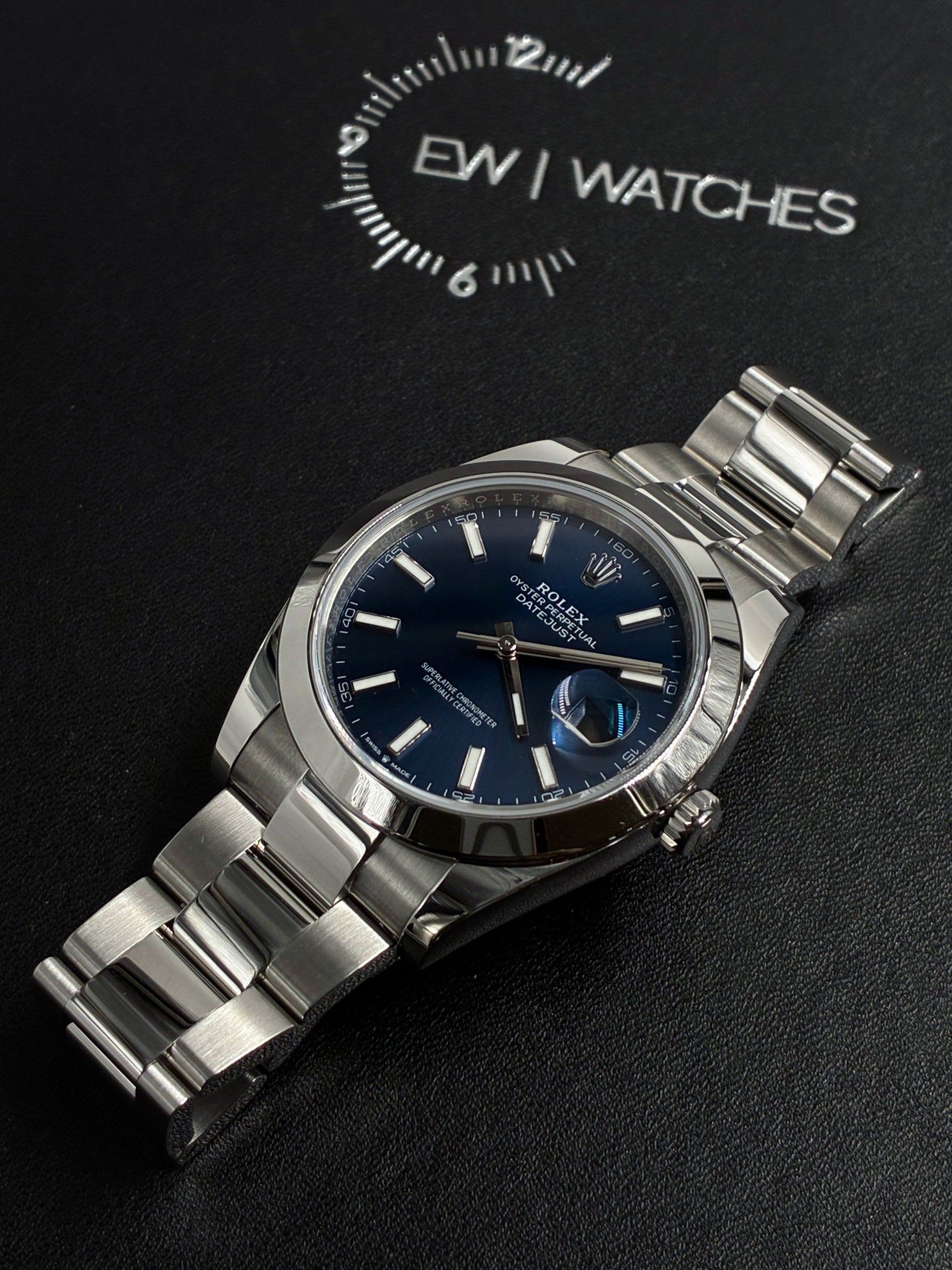 Rolex Datejust 41 126300 Blue Index Oyster 2025