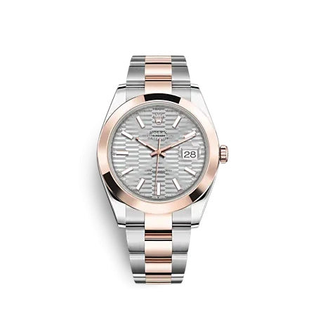 Rolex Datejust 41 126301 Silver Fluted Wave