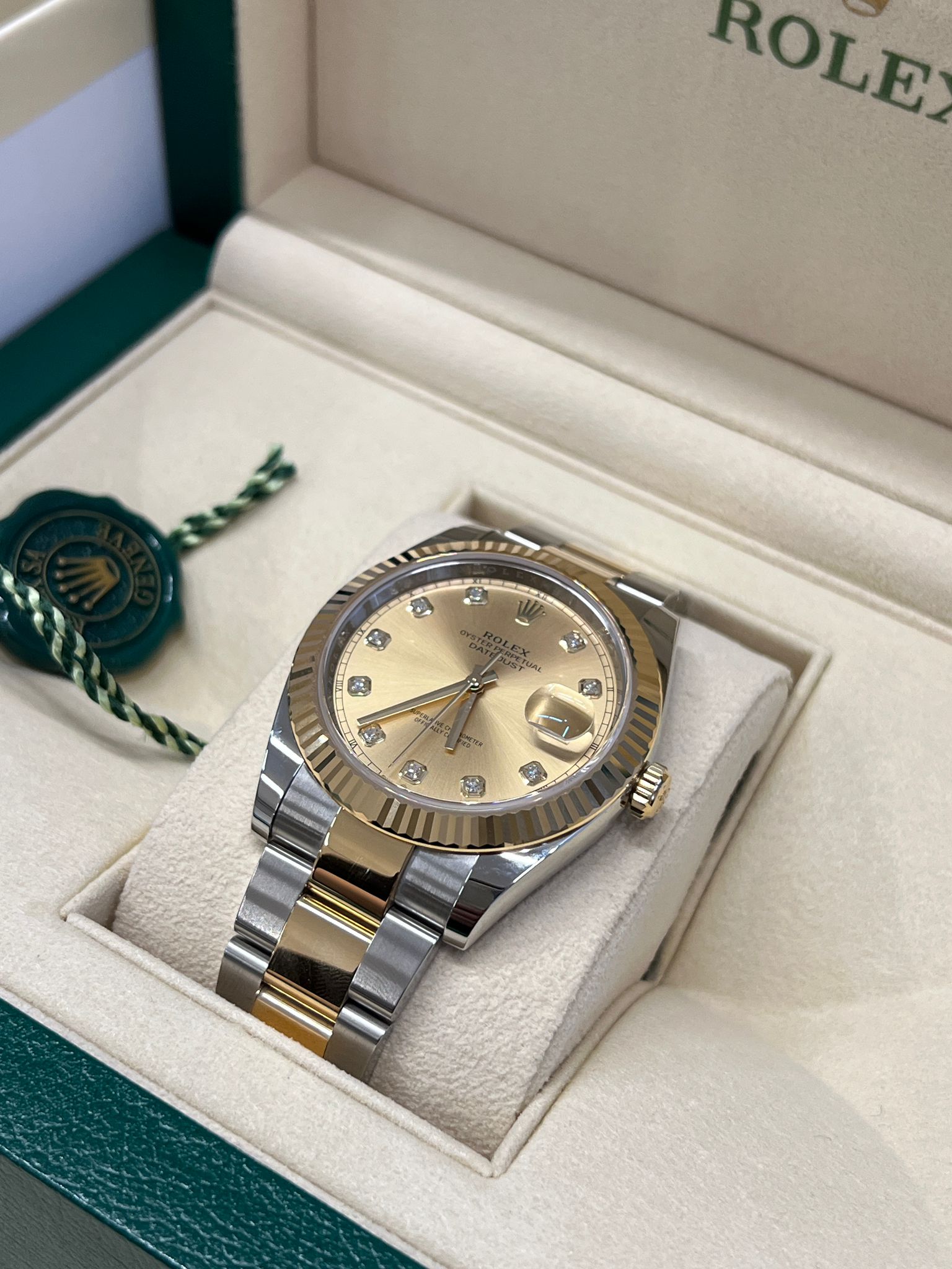 Rolex Datejust 41 126333G Champ Oyster 2024