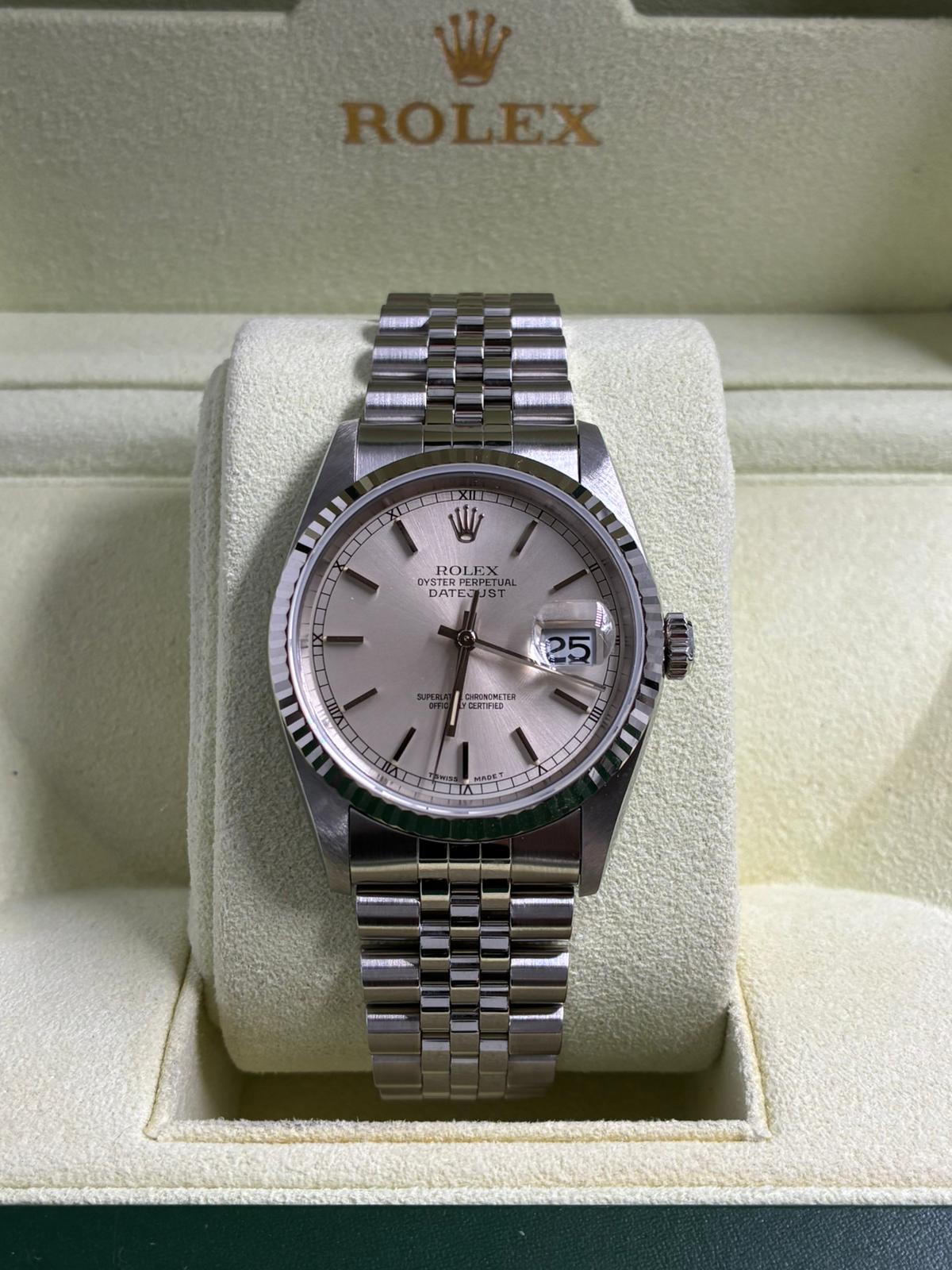 Rolex 16234 Silver Index Jubilee 1991
