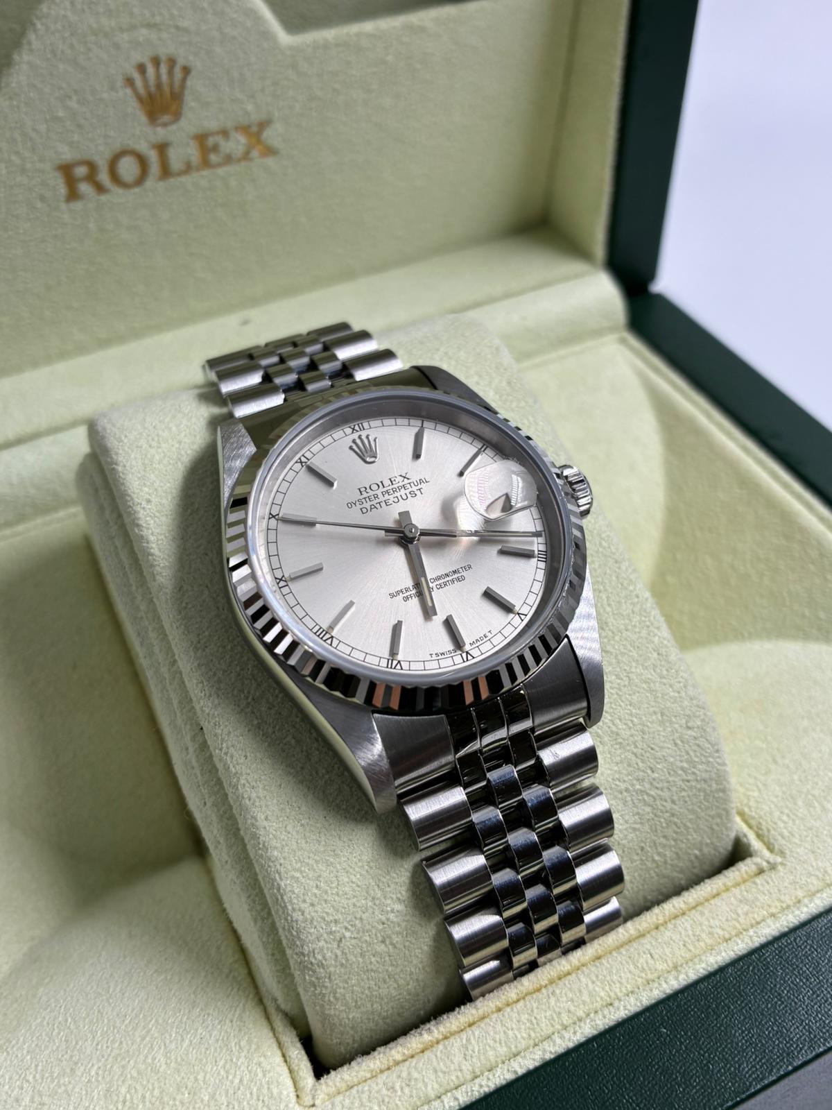 Rolex 16234 Silver Index Jubilee 1991