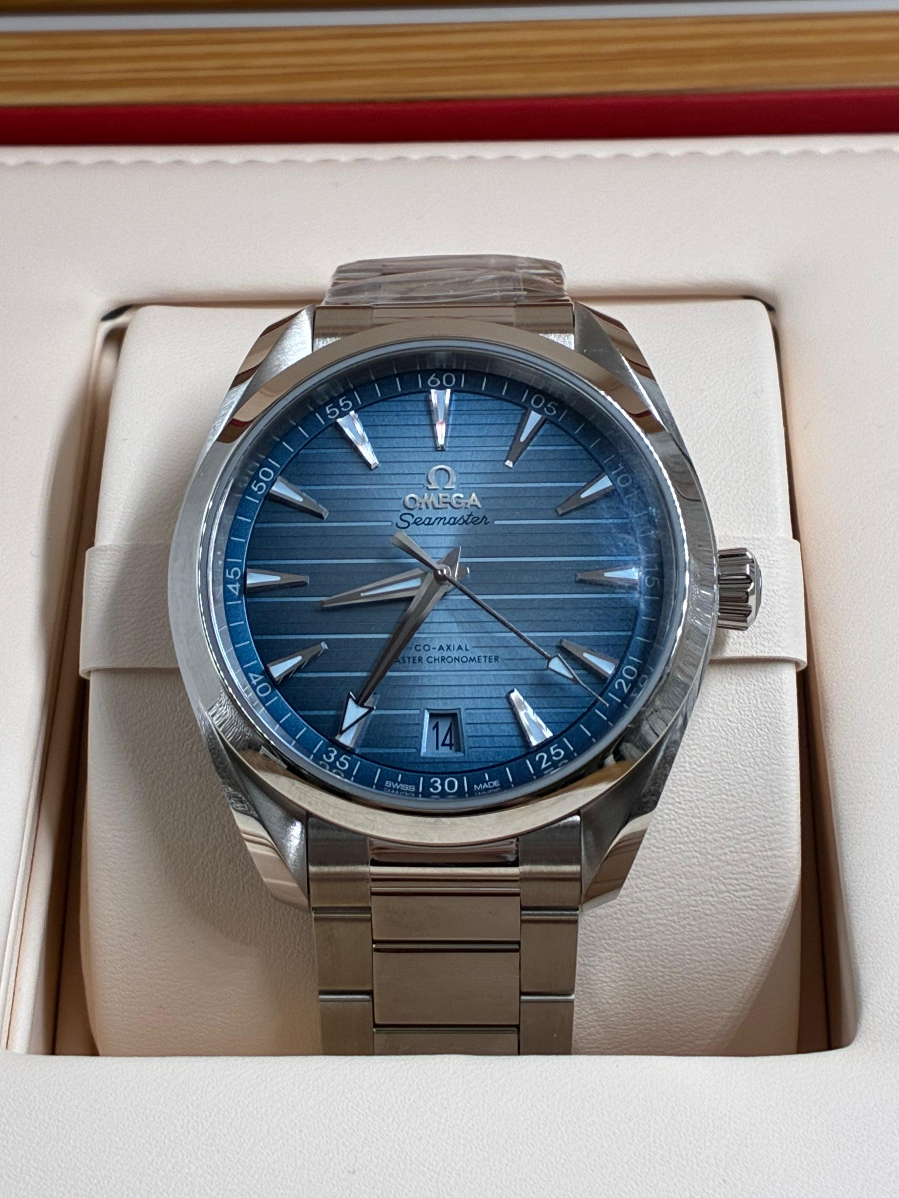 Omega 220.10.41.21.03.005 Aqua Terra 150m Co-axial Master Chronometer Summer
