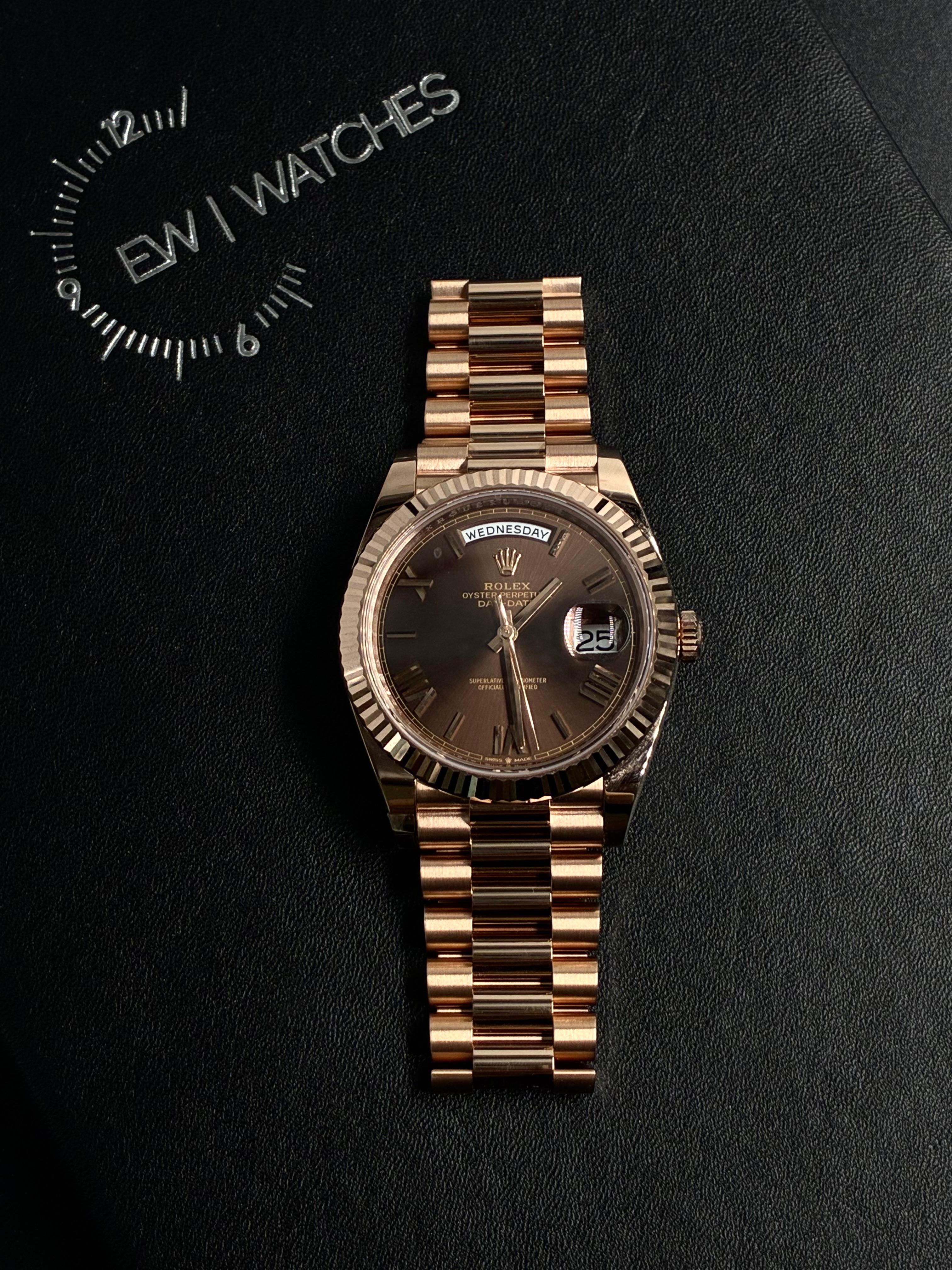 Rolex Day-Date 40 228235 Chocolate Roman