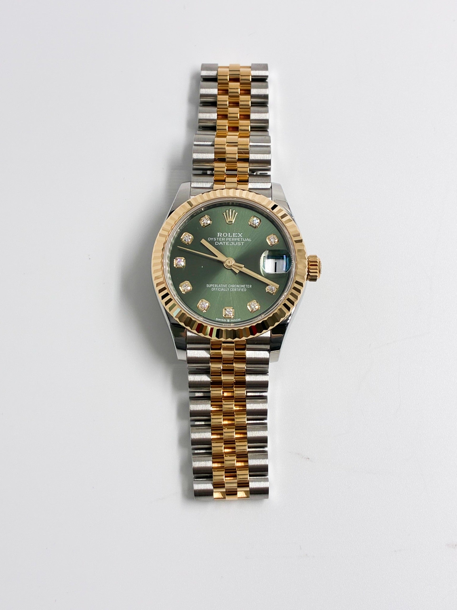 Rolex Datejust 31 278273G Green Jubilee 2025