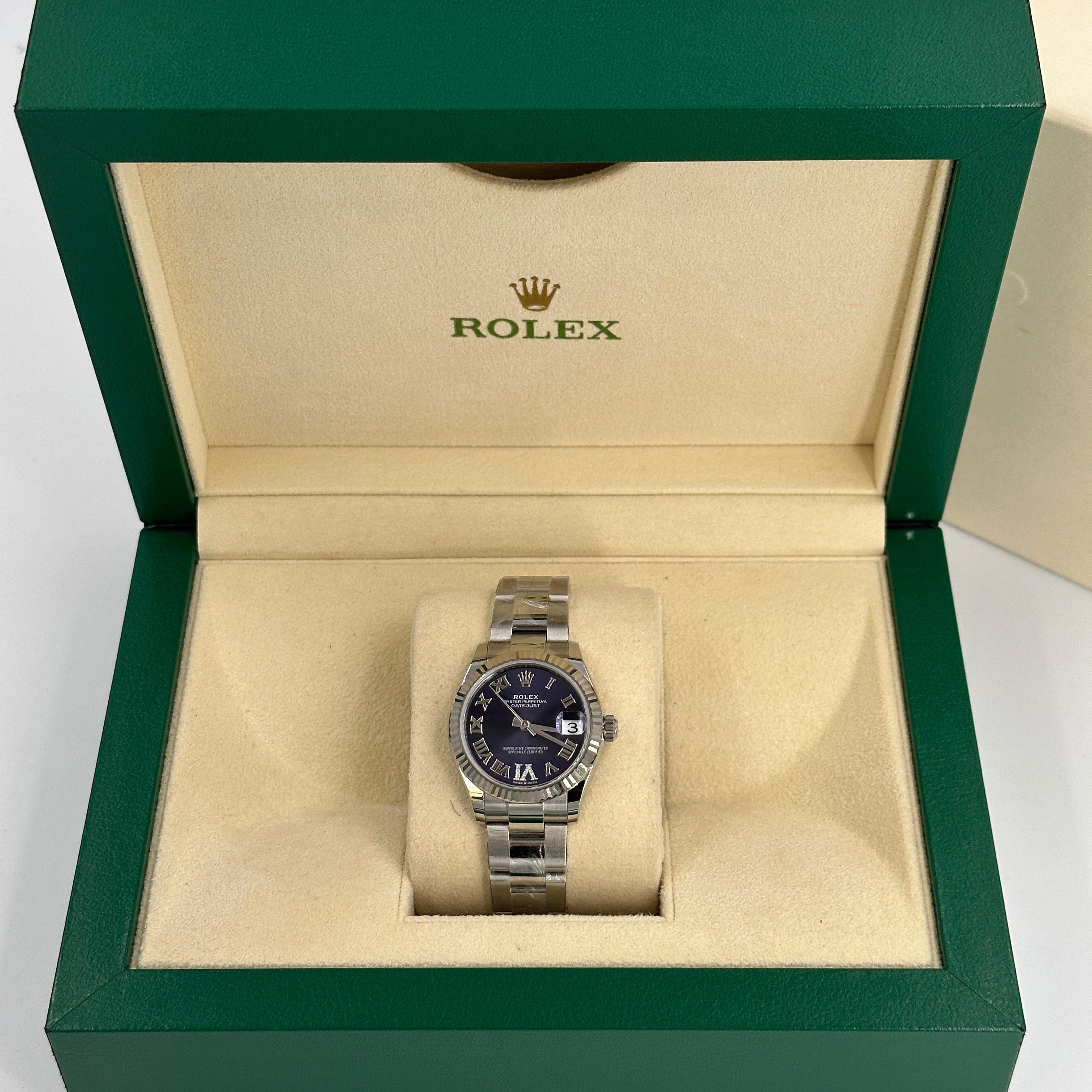 Rolex Datejust 31 278274 VI Purple Roman Diamond Oyster 2024