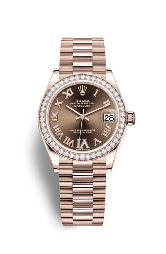 Rolex Datejust 31 278285RBR Chocolate Roman VIIX Diamonds