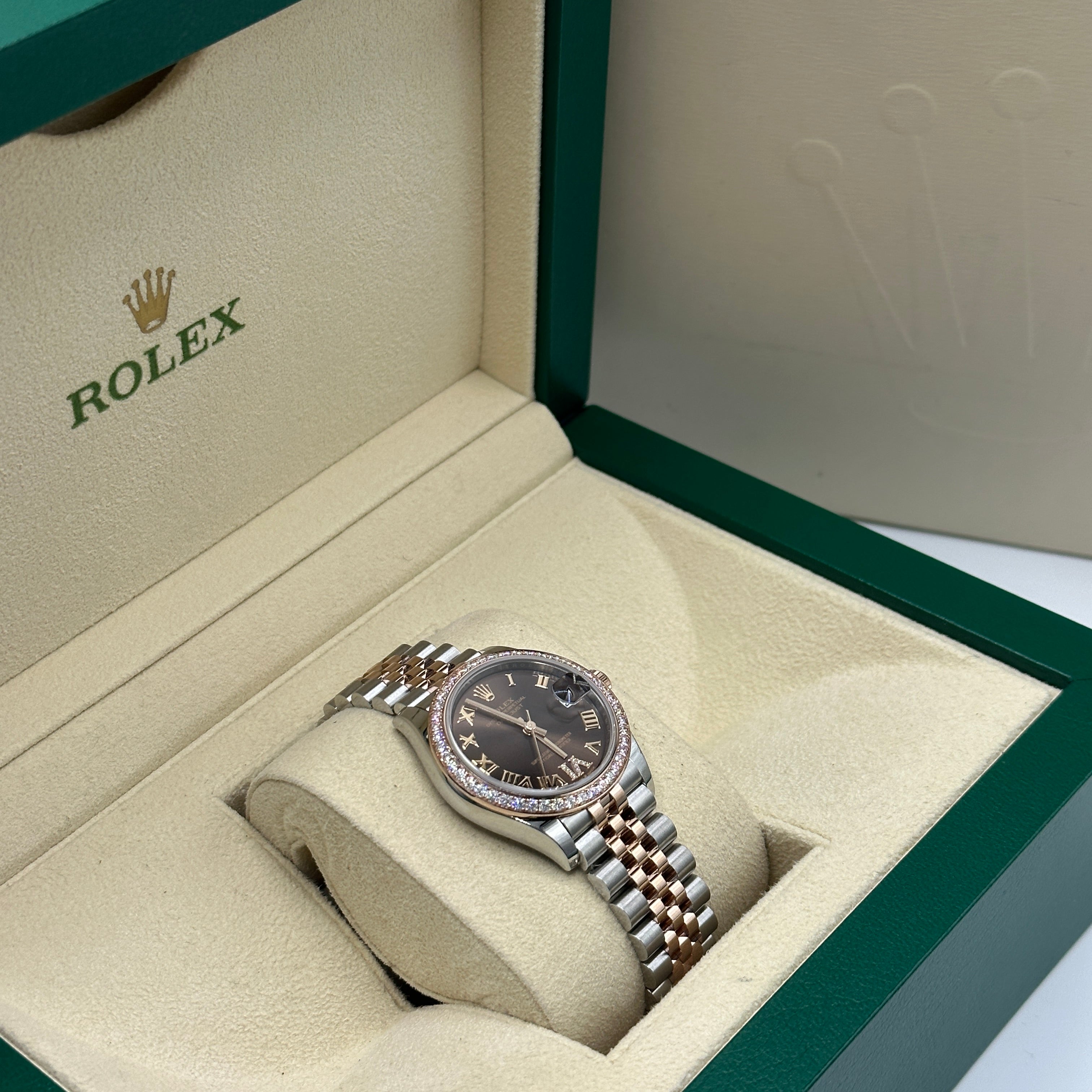 Rolex Datejust 31 278381RBR Chocolate Roman IV Jubilee