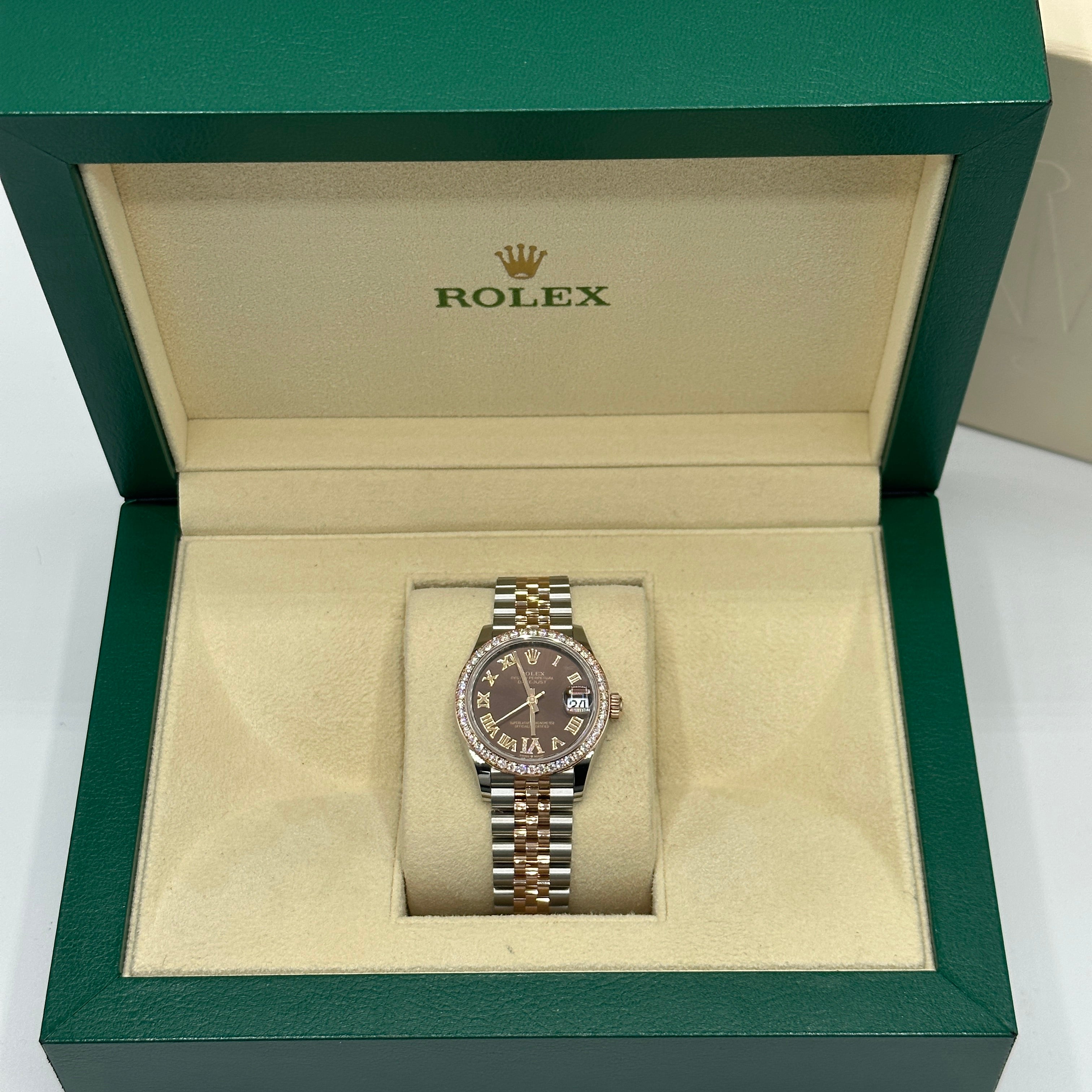 Rolex Datejust 31 278381RBR Chocolate Roman IV Jubilee
