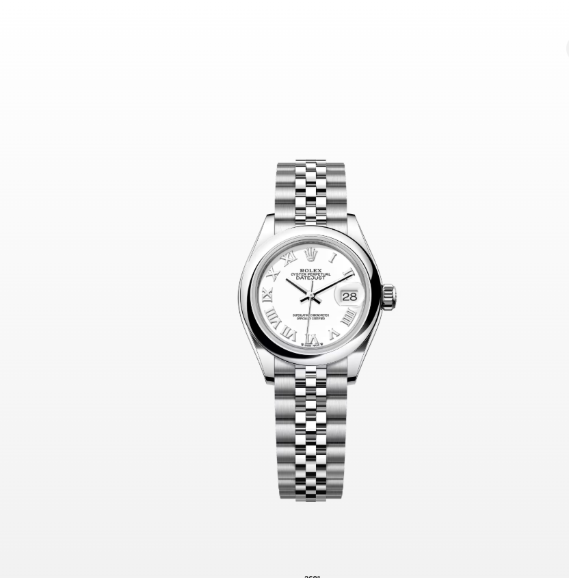 Rolex Lady-Datejust 28 279160 White Roman Jubilee