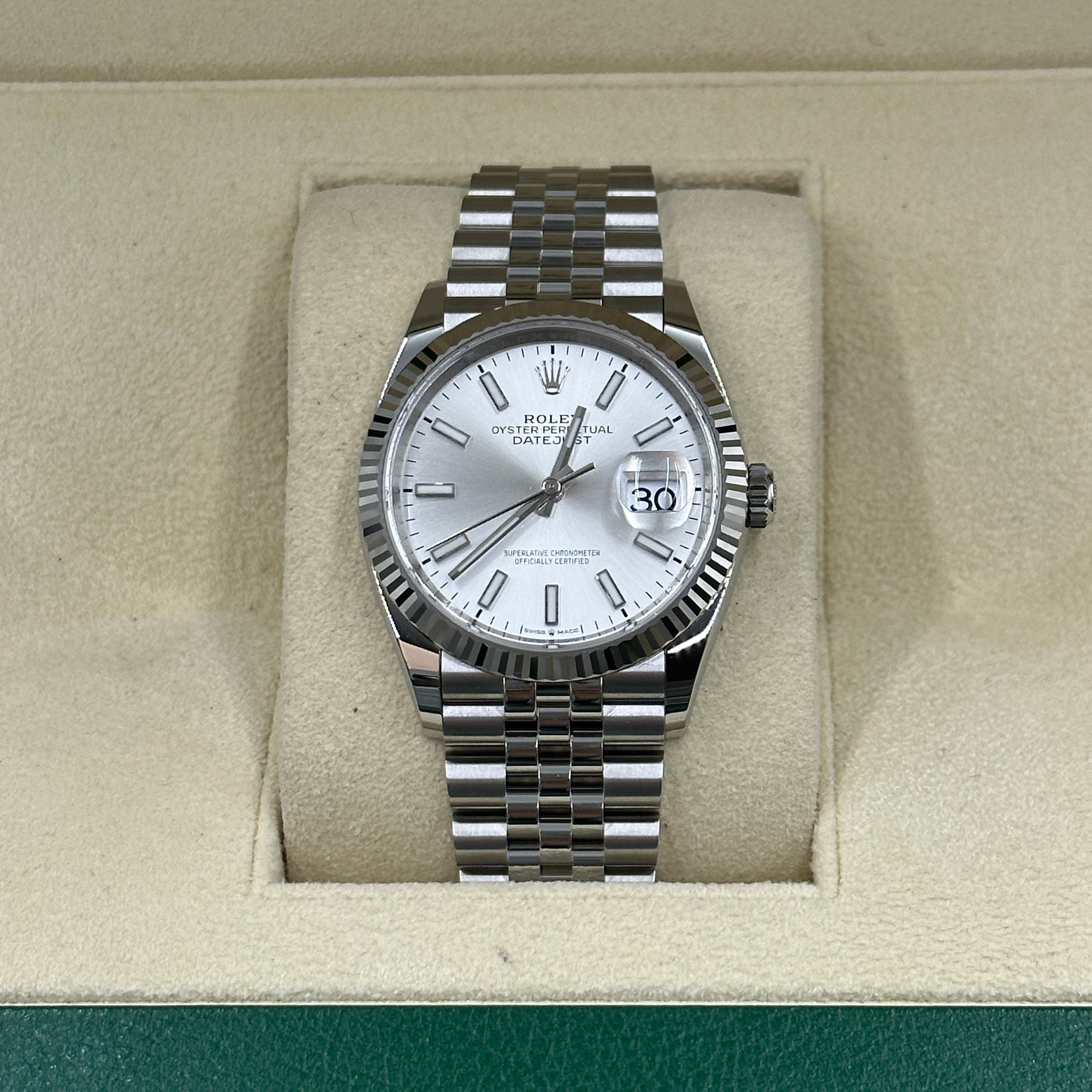 Rolex Datejust 36 126234 Silver Index Jubilee 2025