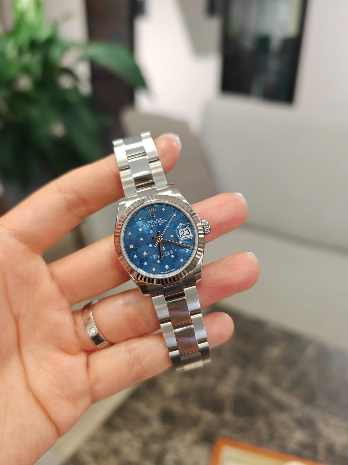Rolex Datejust 31 278274 Blaue Foral Oyster 2025