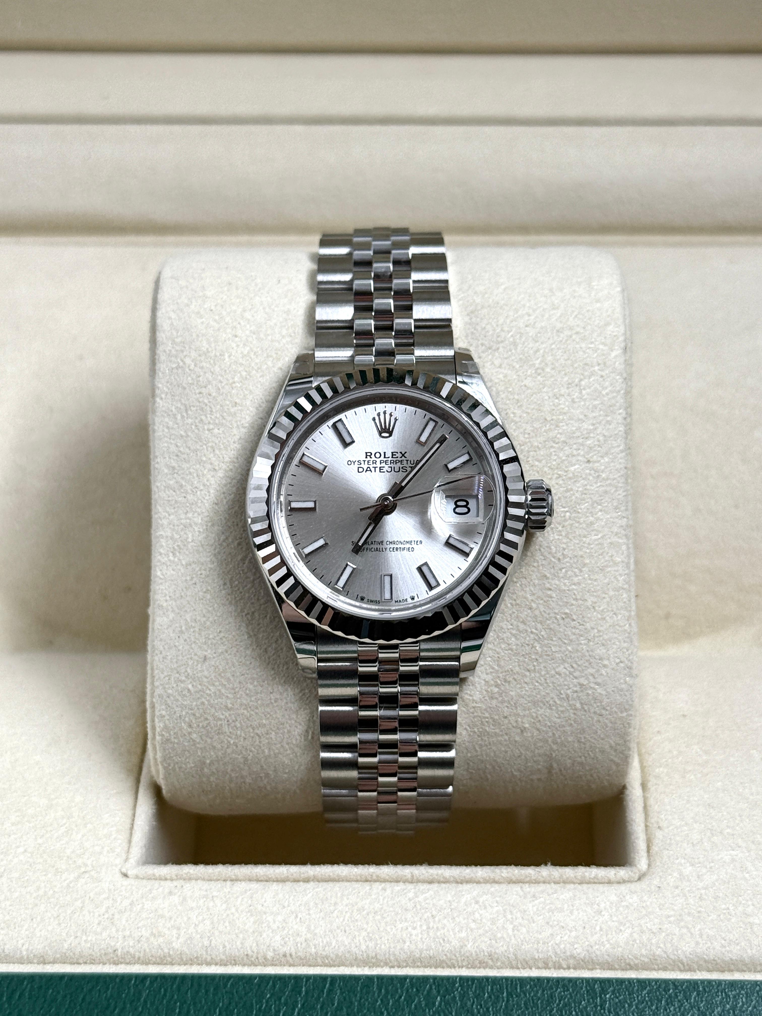 Rolex Lady-Datejust 279174 Silber Index Jubilee 2025