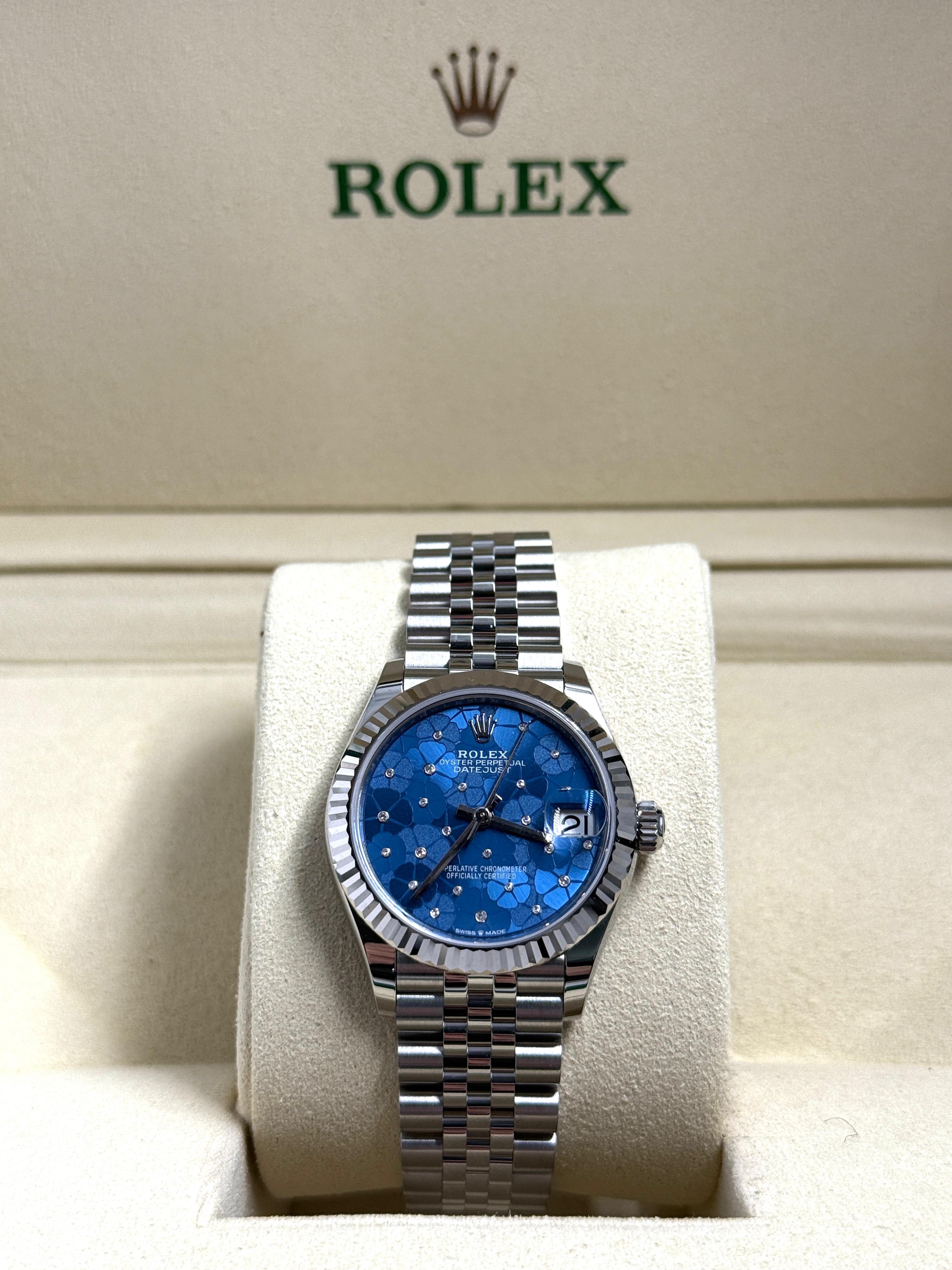 Rolex Datejust 31 278274 Blaues Blumenjubiläum 2025