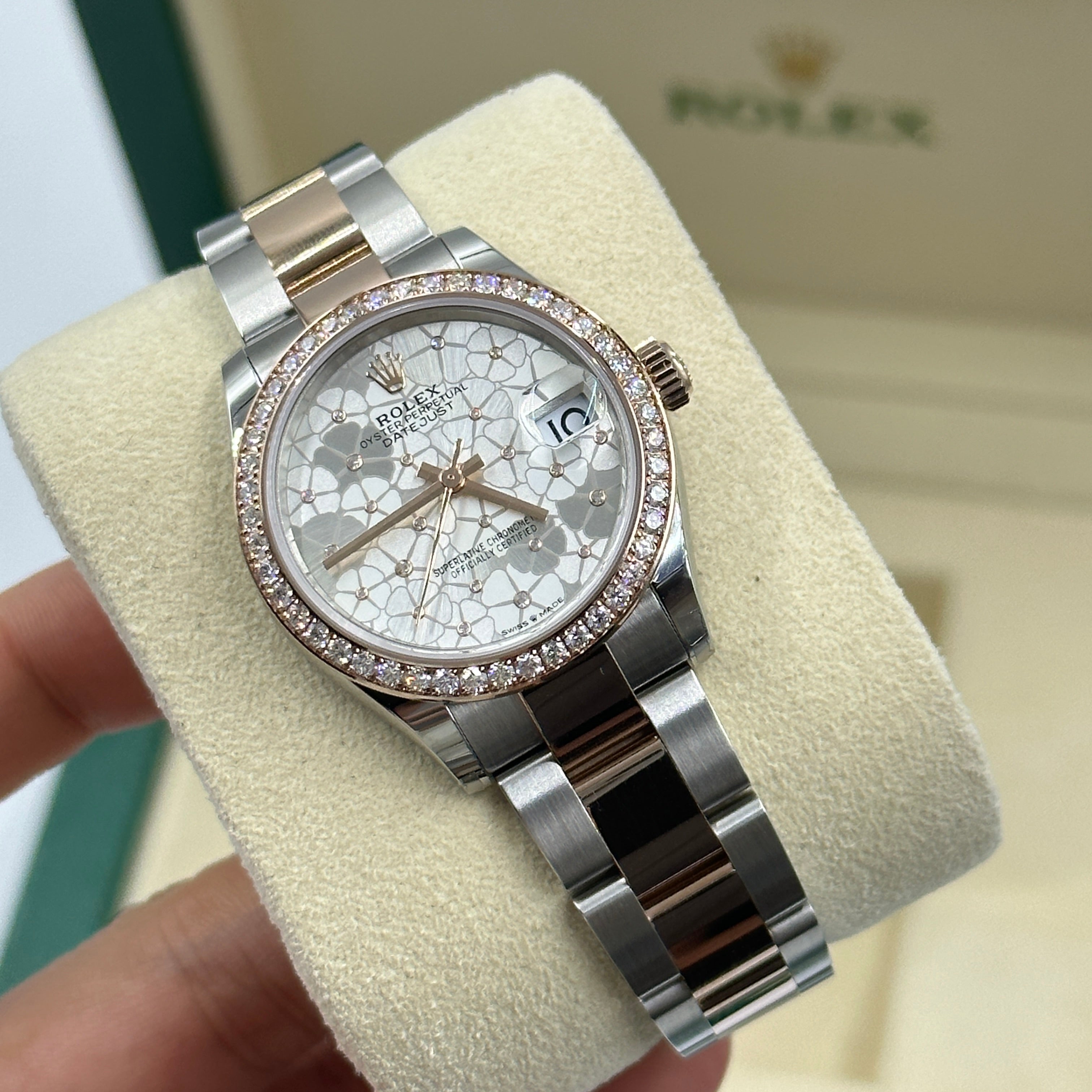 Rolex Datejust 31 278381RBR Silver Floral Flower Oyster 2026