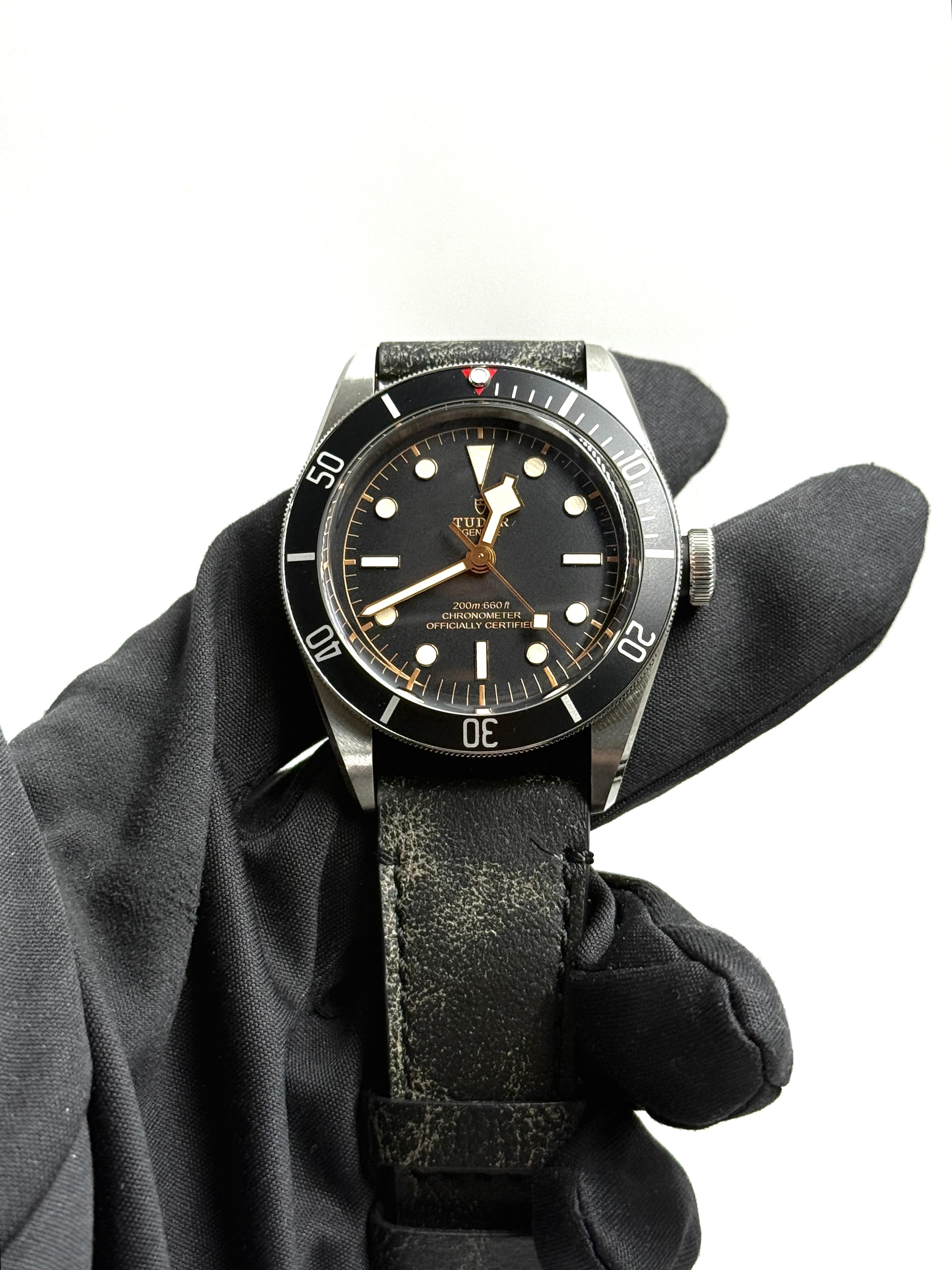 Tudor Black Bay 41 mm 79230N-0008 Schwarzes Leder 2024 HWN