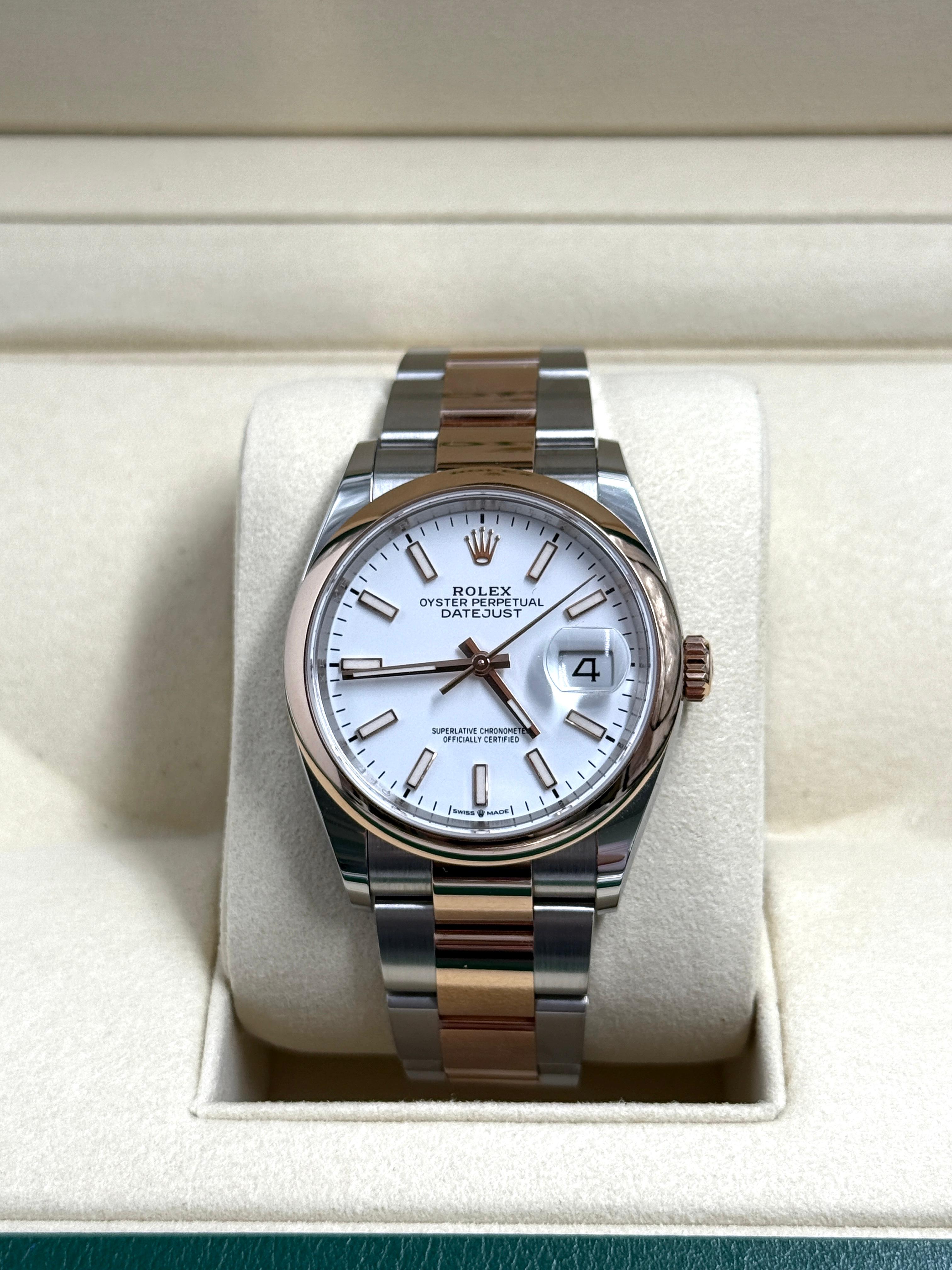 Rolex Datejust 36mm 126201 White Index OYS
