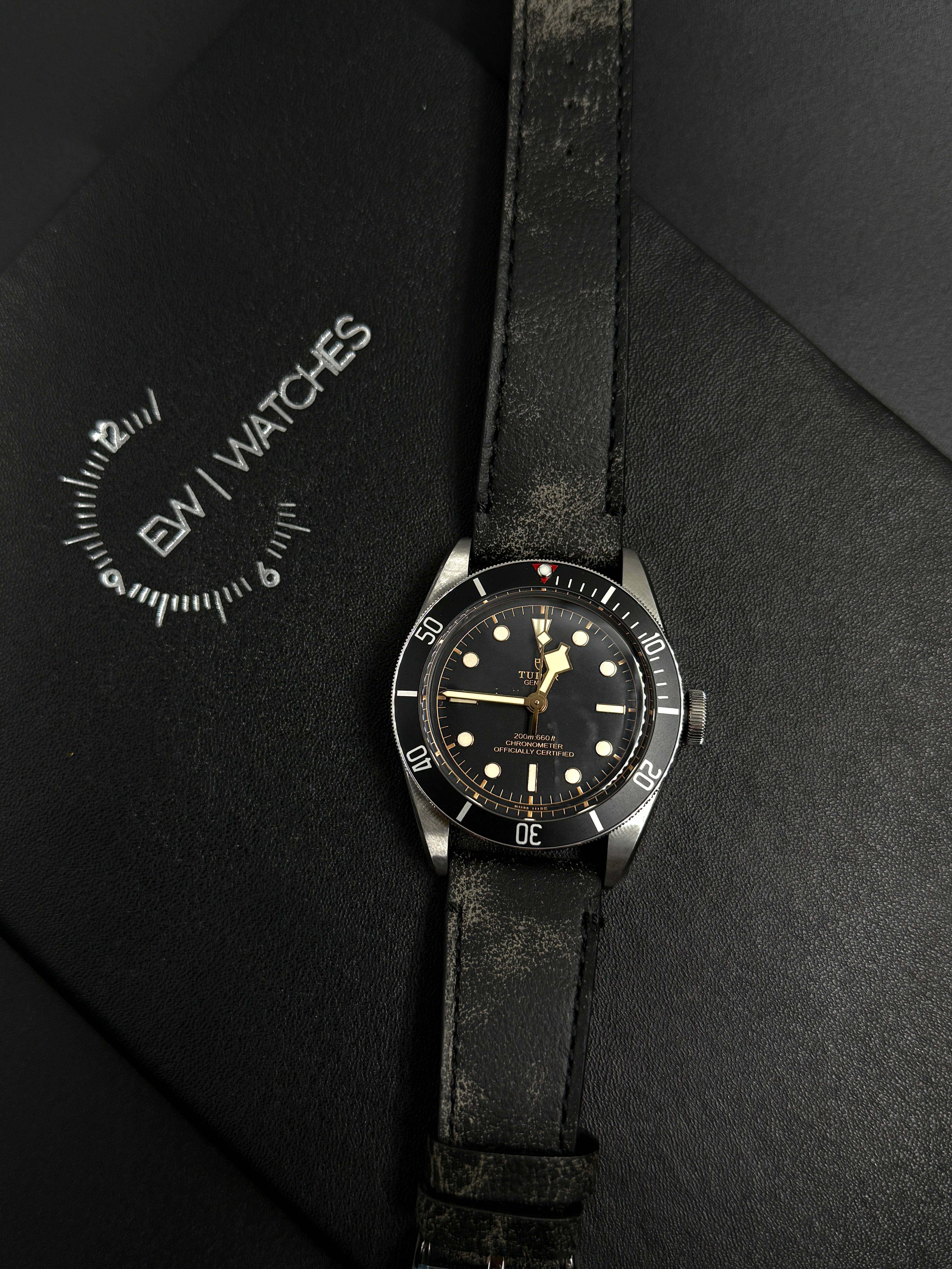 Tudor Black Bay 41 mm 79230N-0008 Schwarzes Leder 2024 HWN