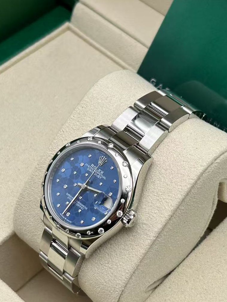 Rolex Datejust 31 278344RBR Blue Floral Oyster
