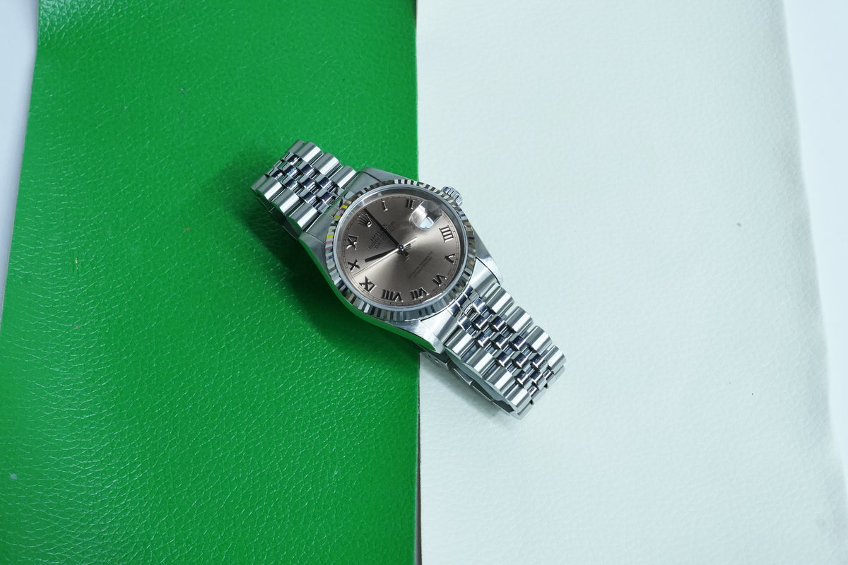 Rolex Datejust 36 16234 Pink Roman Jubilee 1999 full set