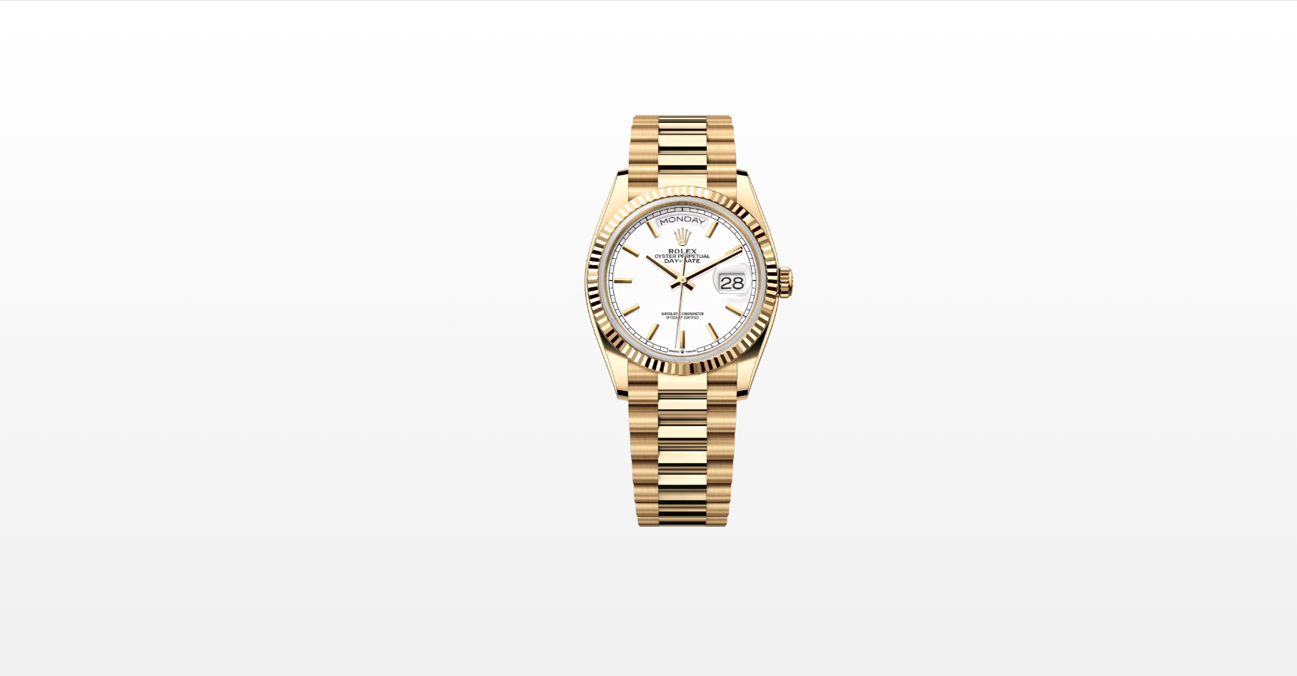 Rolex Day-Date 36 128238 WHITE INDEX