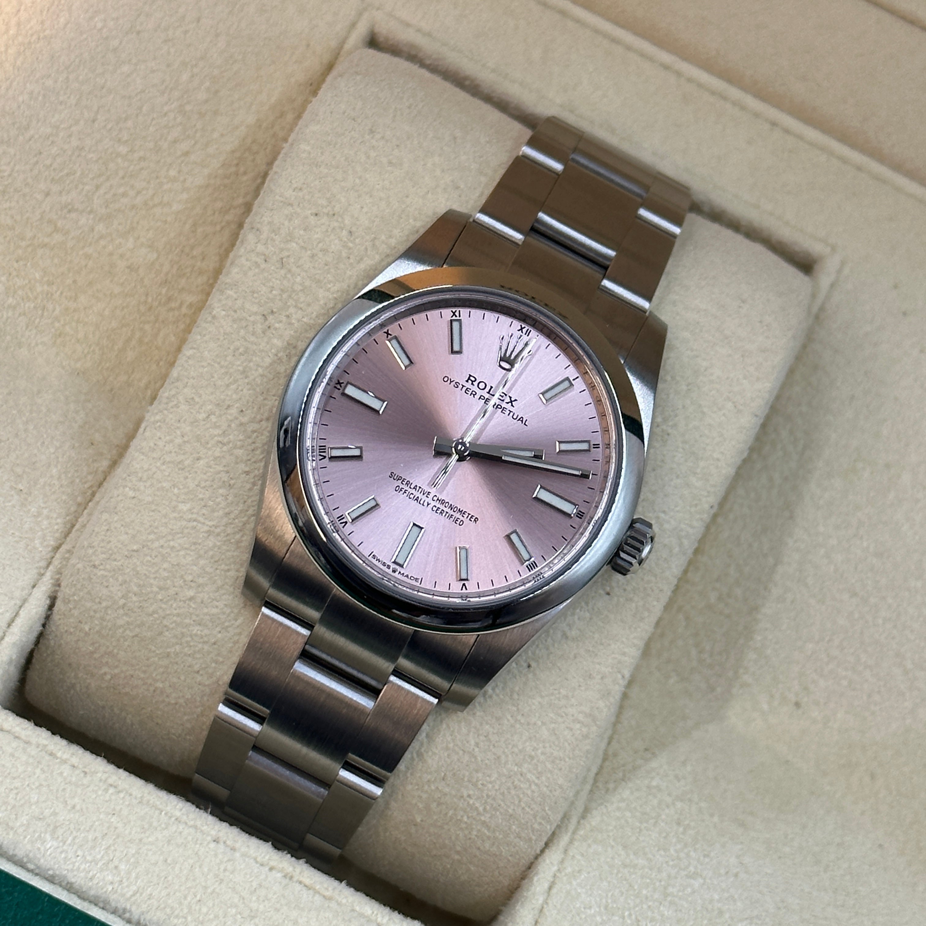 Rolex Oyster Perpetual 34 124200 Pink Index 2025