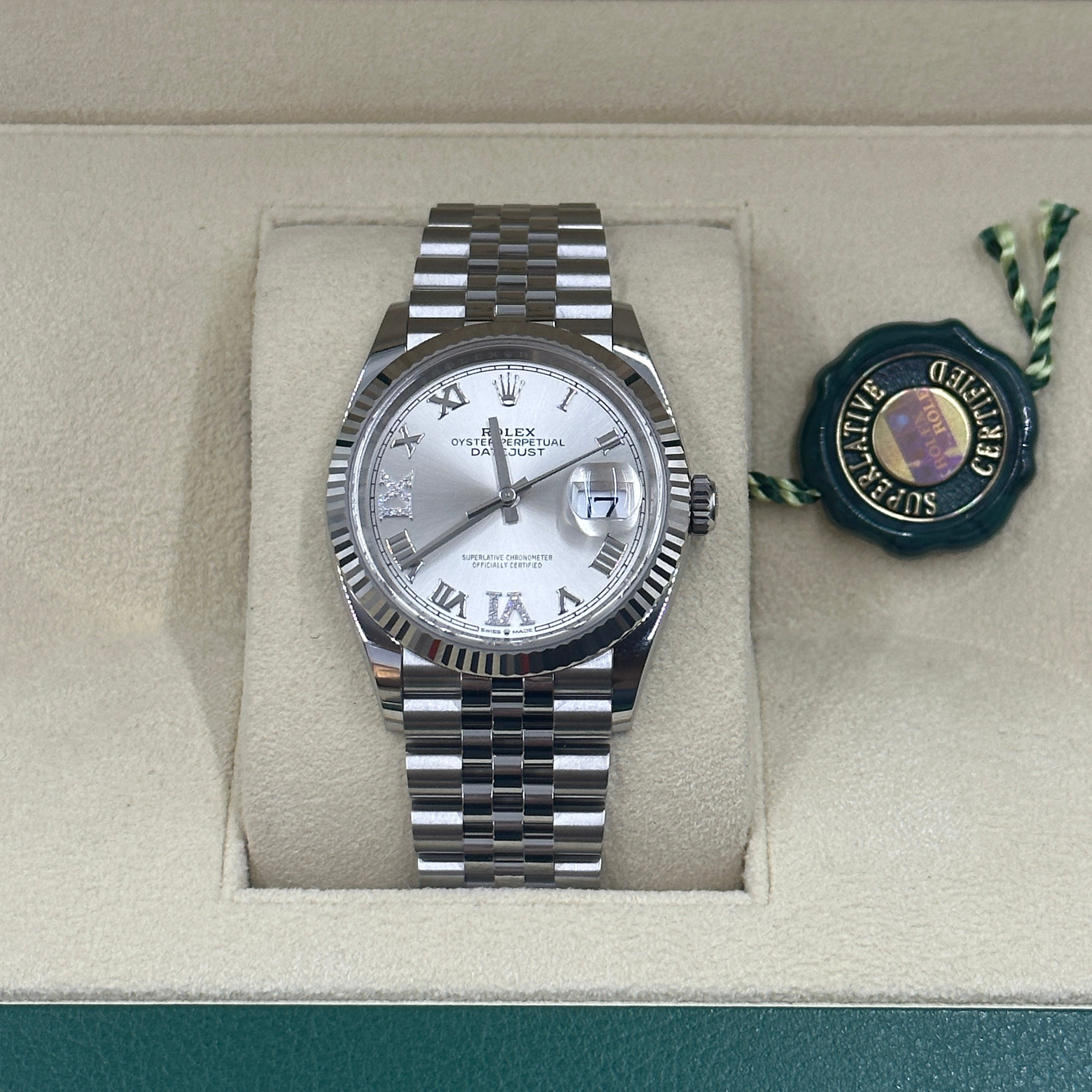 Rolex Datejust 36 126234 Silber VIIX Jubiläum 2025