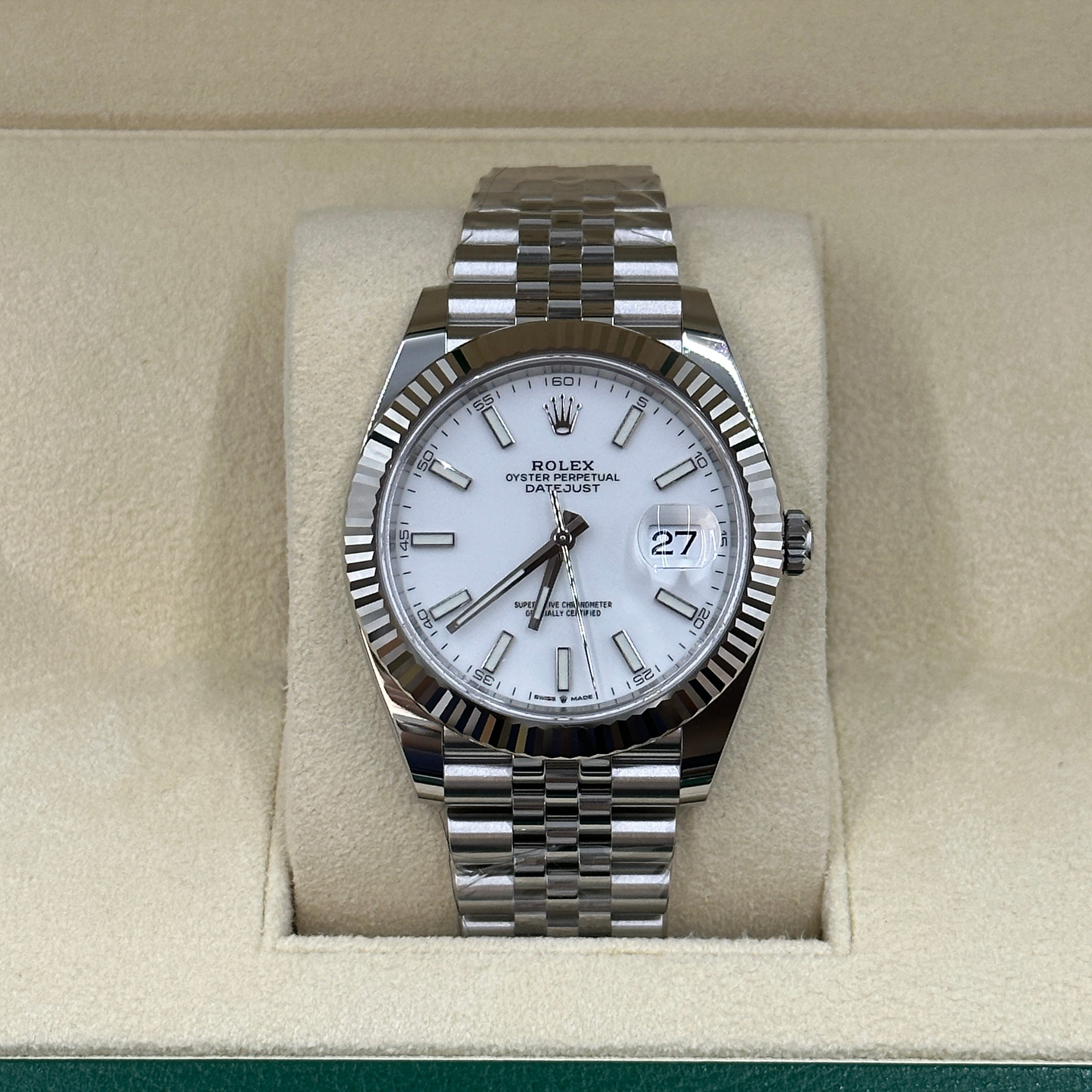 Rolex Datejust 41 126334 Weißer Index Jubilee 2025