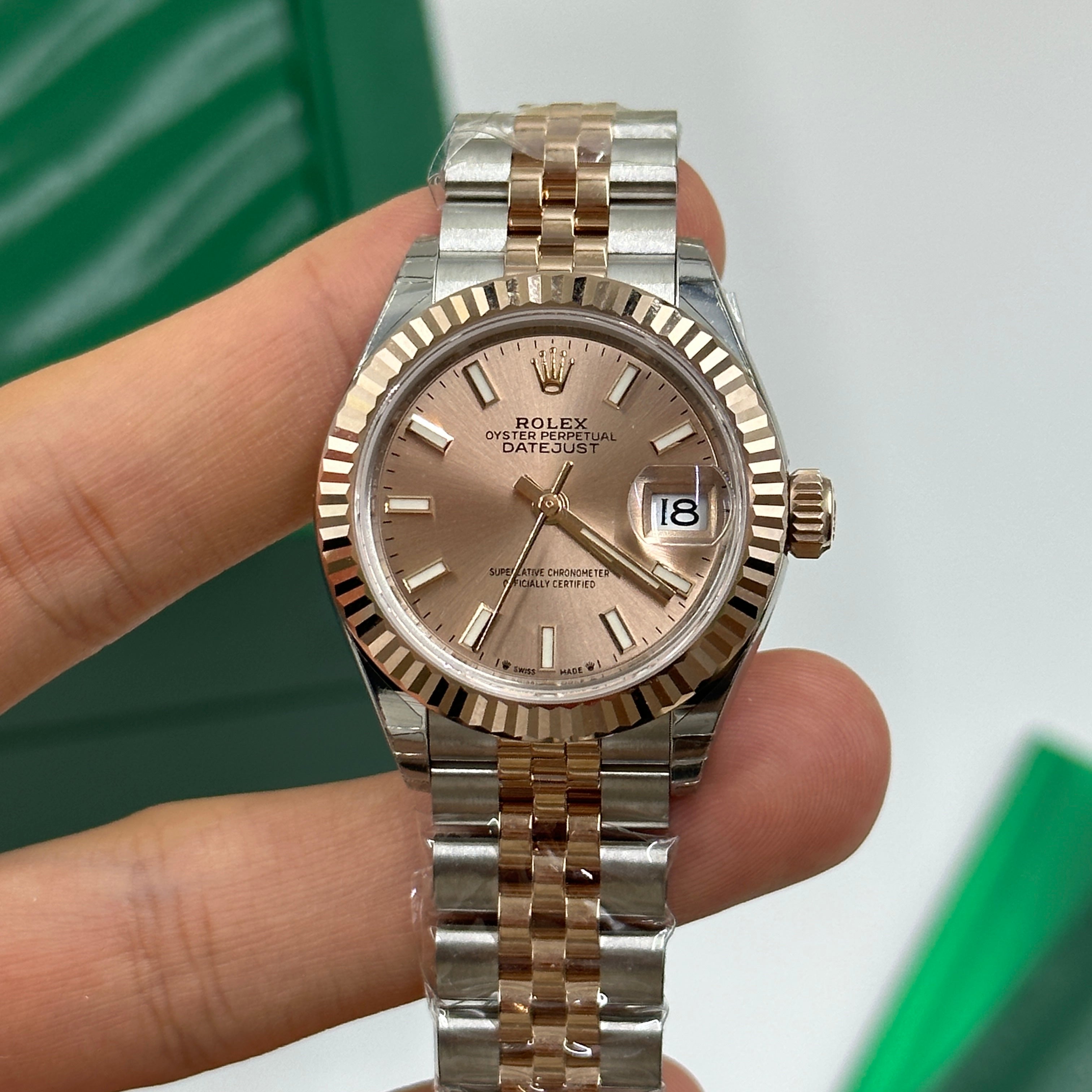 Rolex Lady-Datejust 279171 Pink Index Jubilee