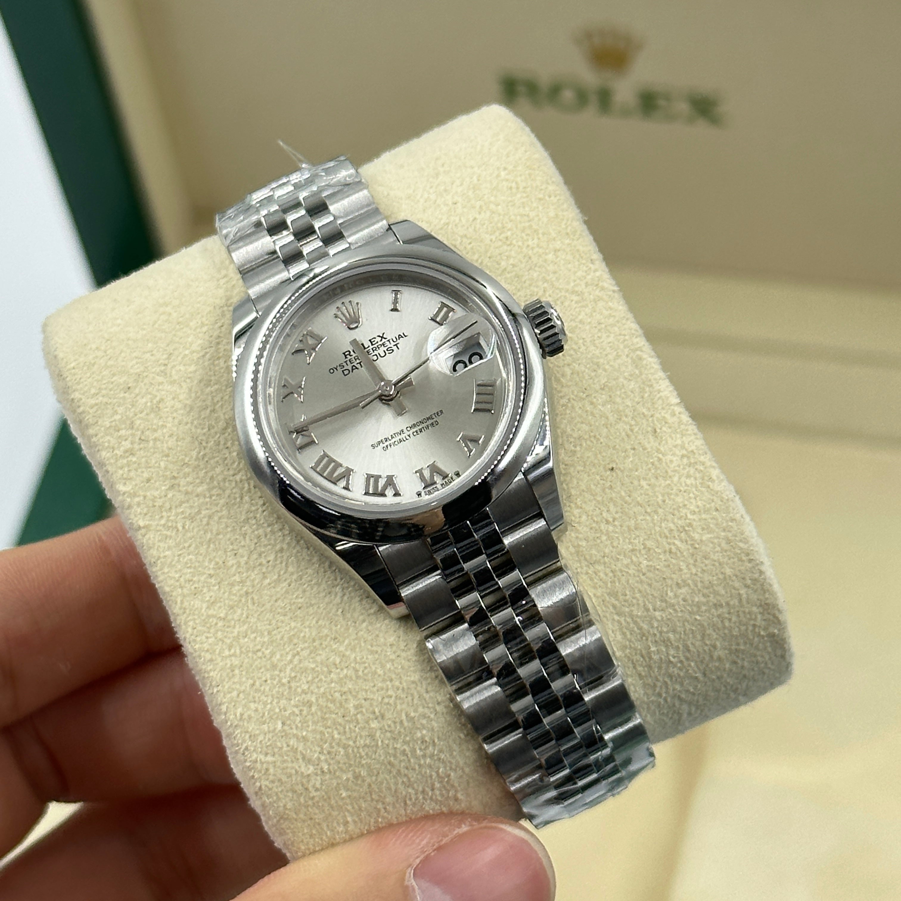 Rolex Lady-Datejust 28 279160 Silver Roman Jubilee