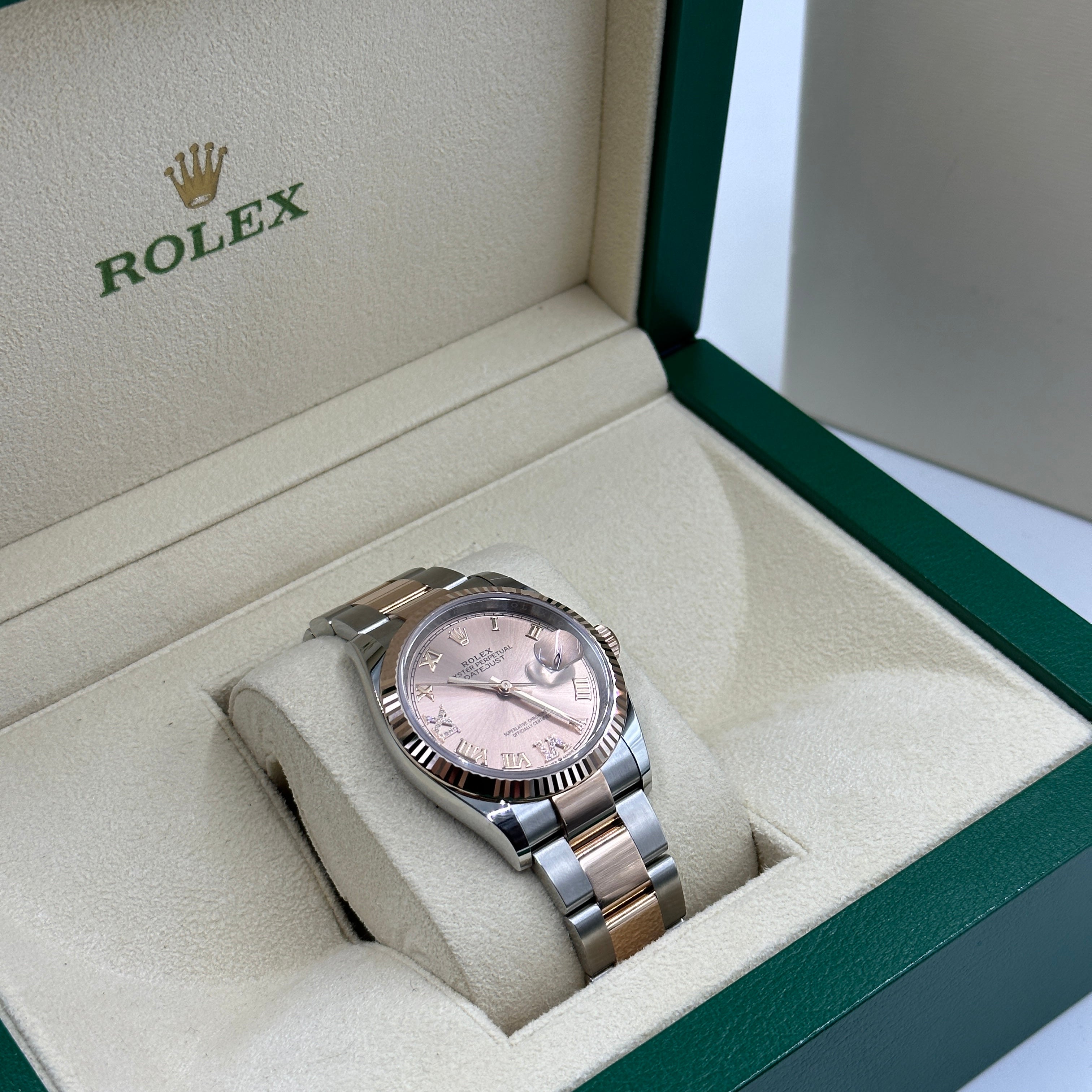 Rolex Datejust 36 126231 Rosa VIIX Roman Oyster 2025