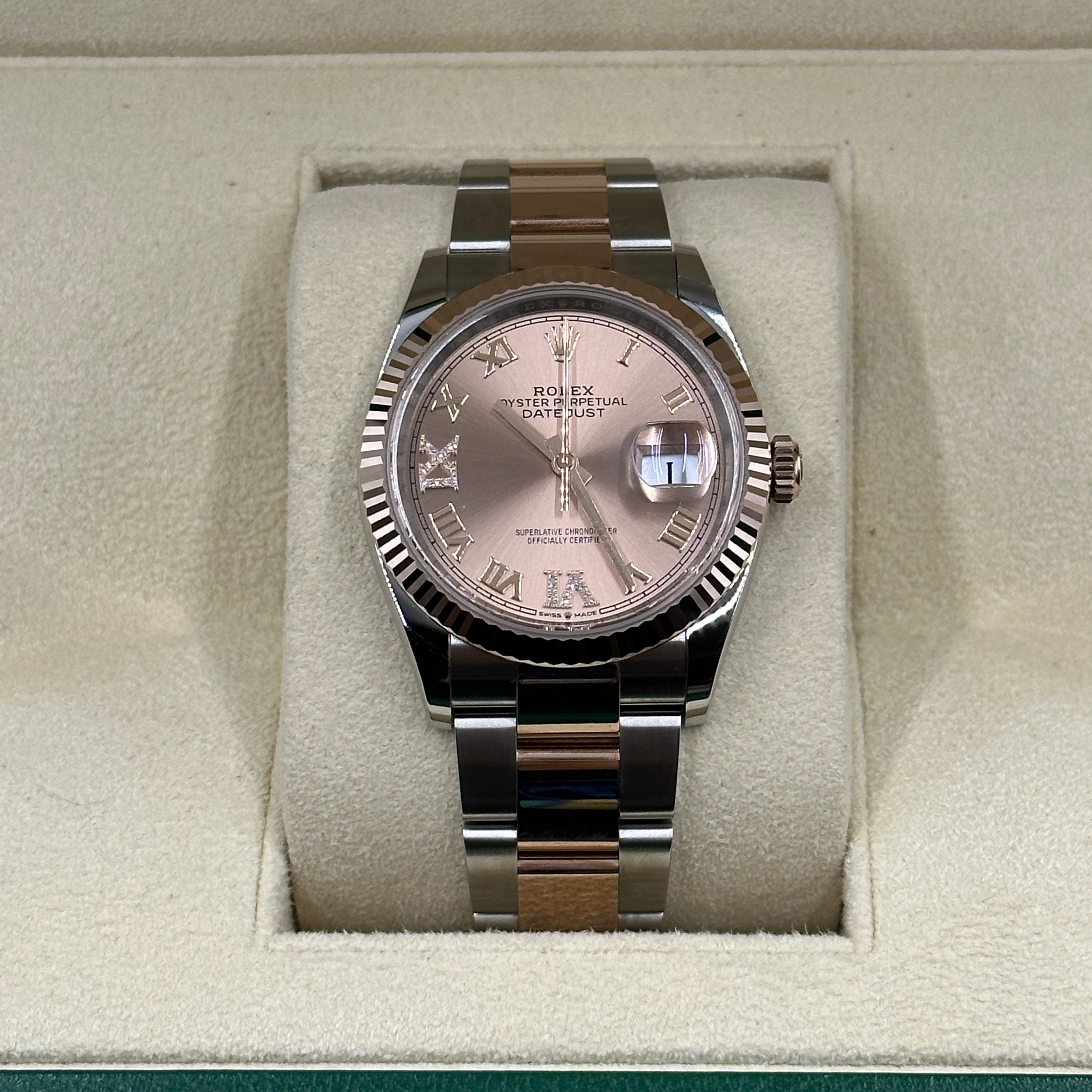 Rolex Datejust 36 126231 Rosa VIIX Roman Oyster 2025
