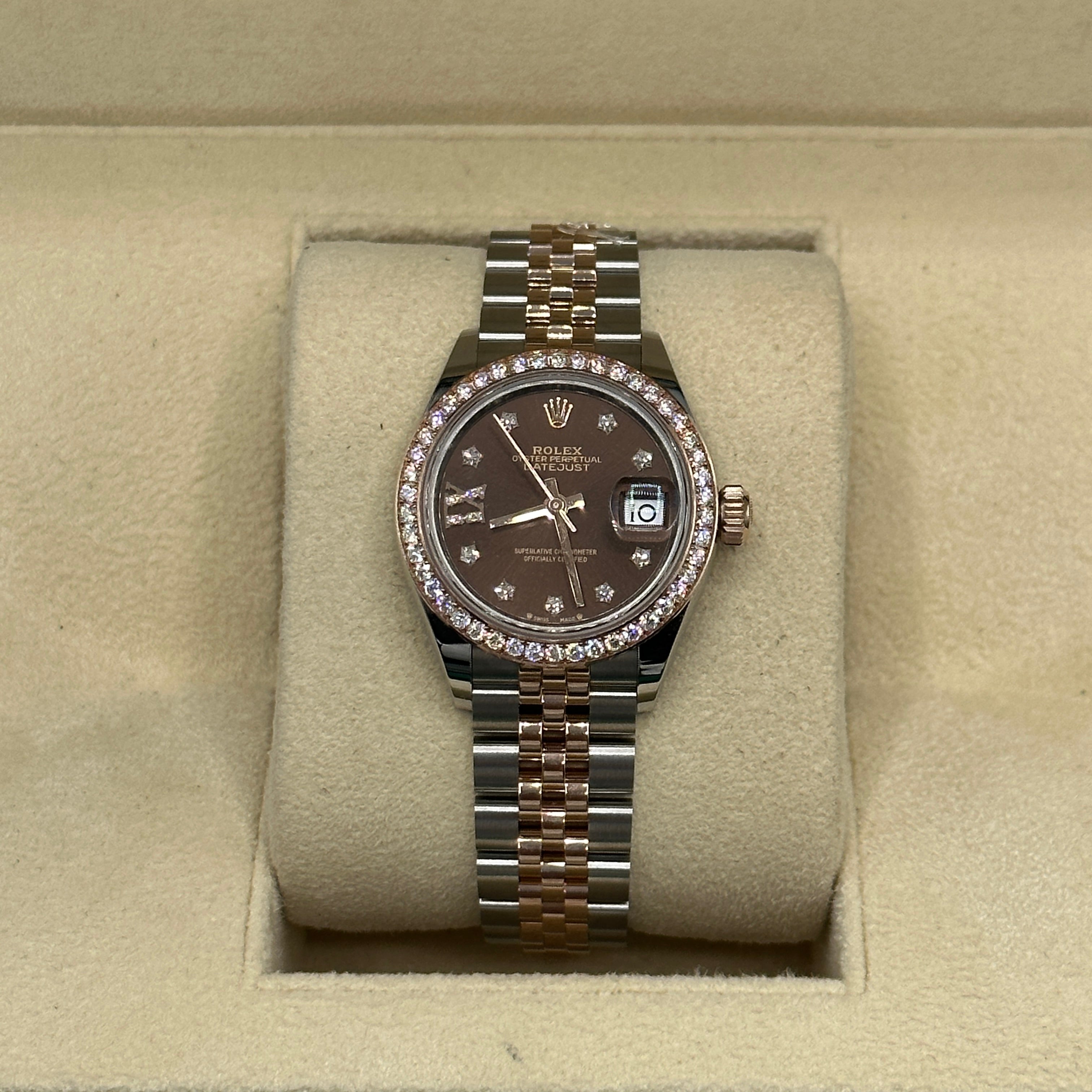 Rolex Lady-Datejust 279381RBR choc star diamonds oys