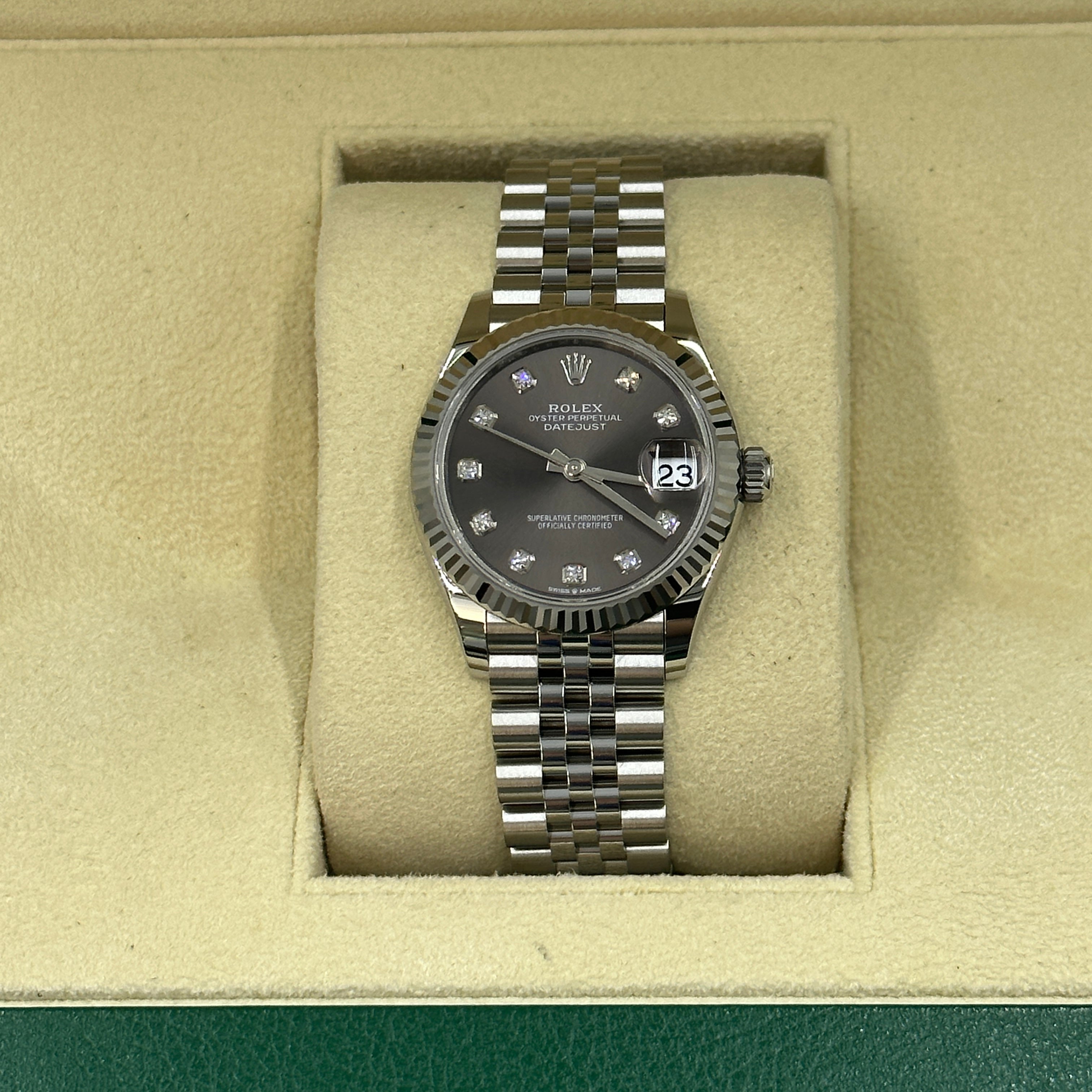 Rolex Datejust 31 278274G Grey Diamonds Jubilee