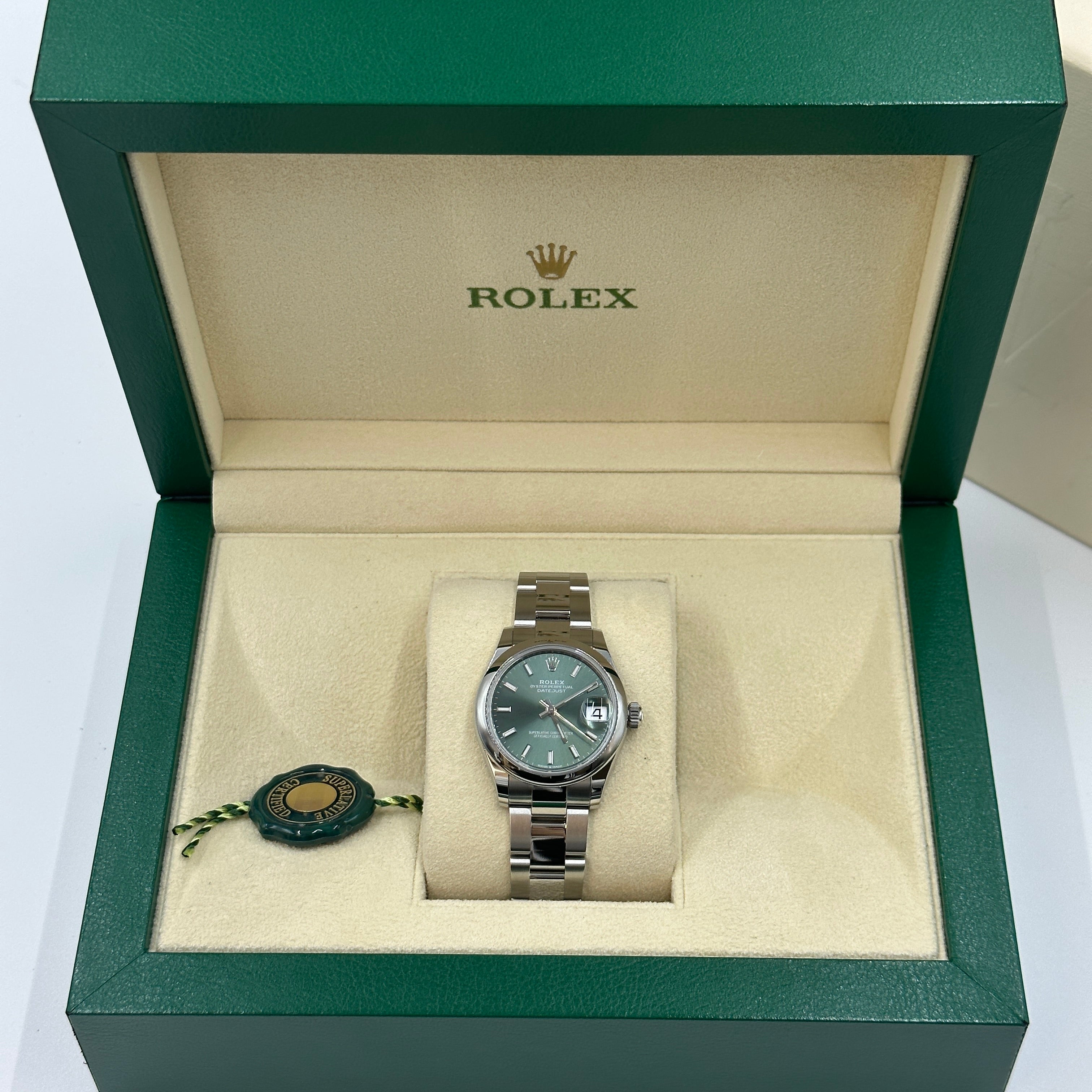 Rolex Datejust 31 278240 Green Index Oyster 2025