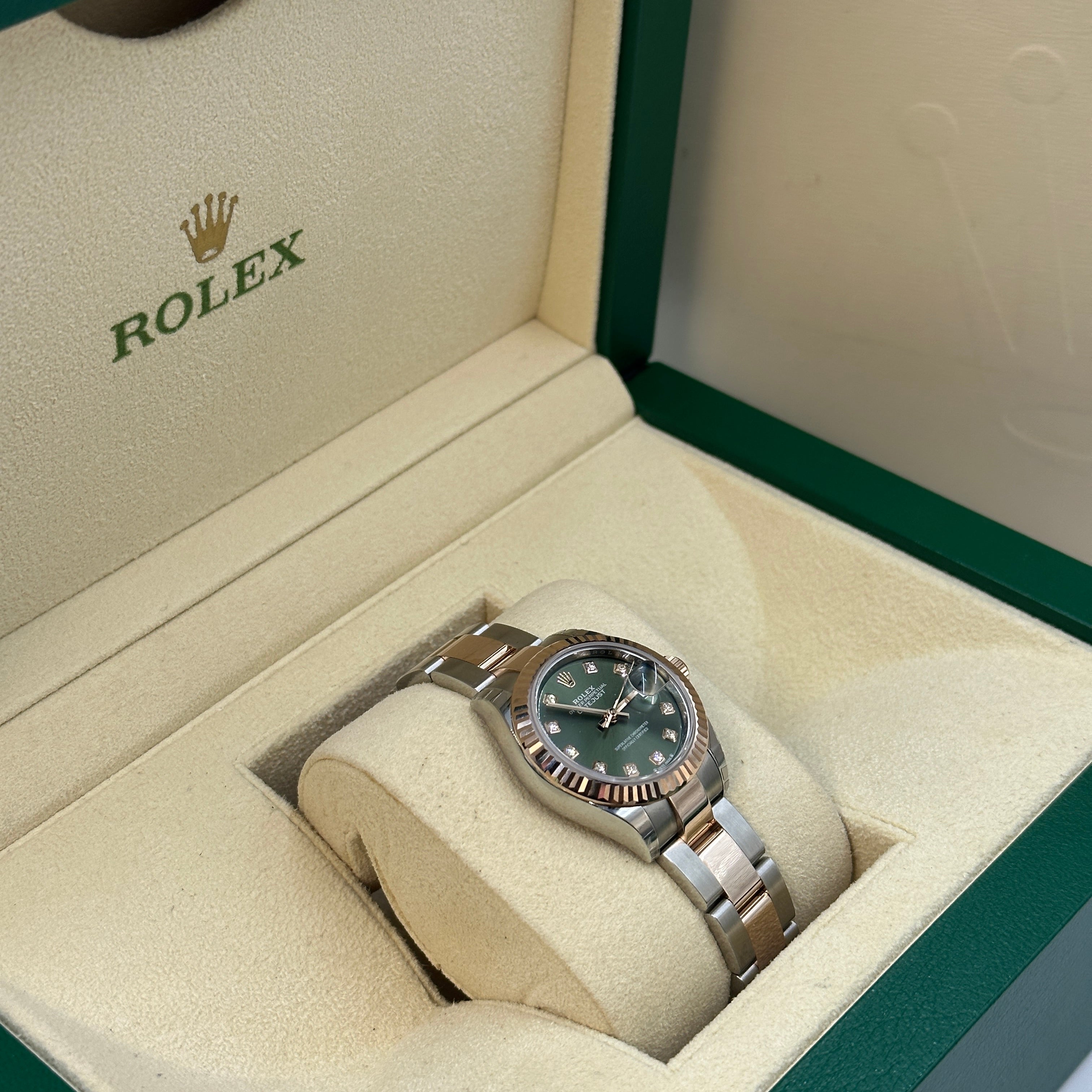 Rolex Lady-Datejust 28 279171G Green Oyster