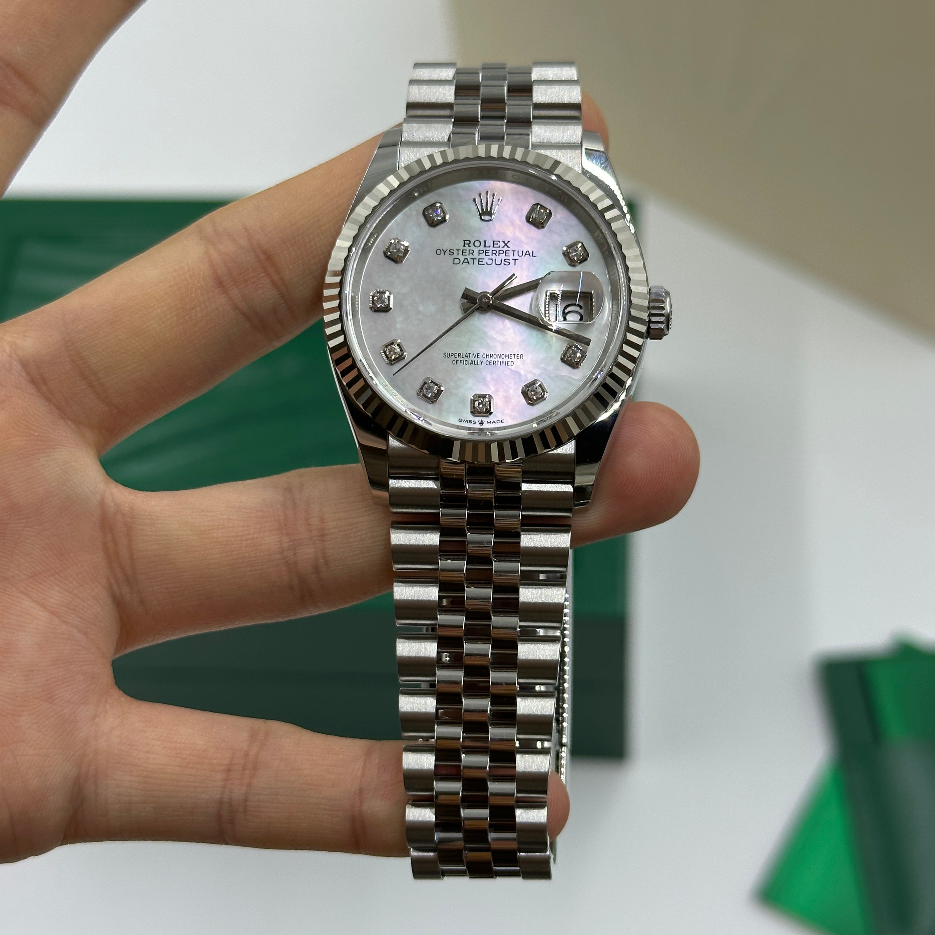 Rolex Datejust 36 126234NG White Jubilee 2026