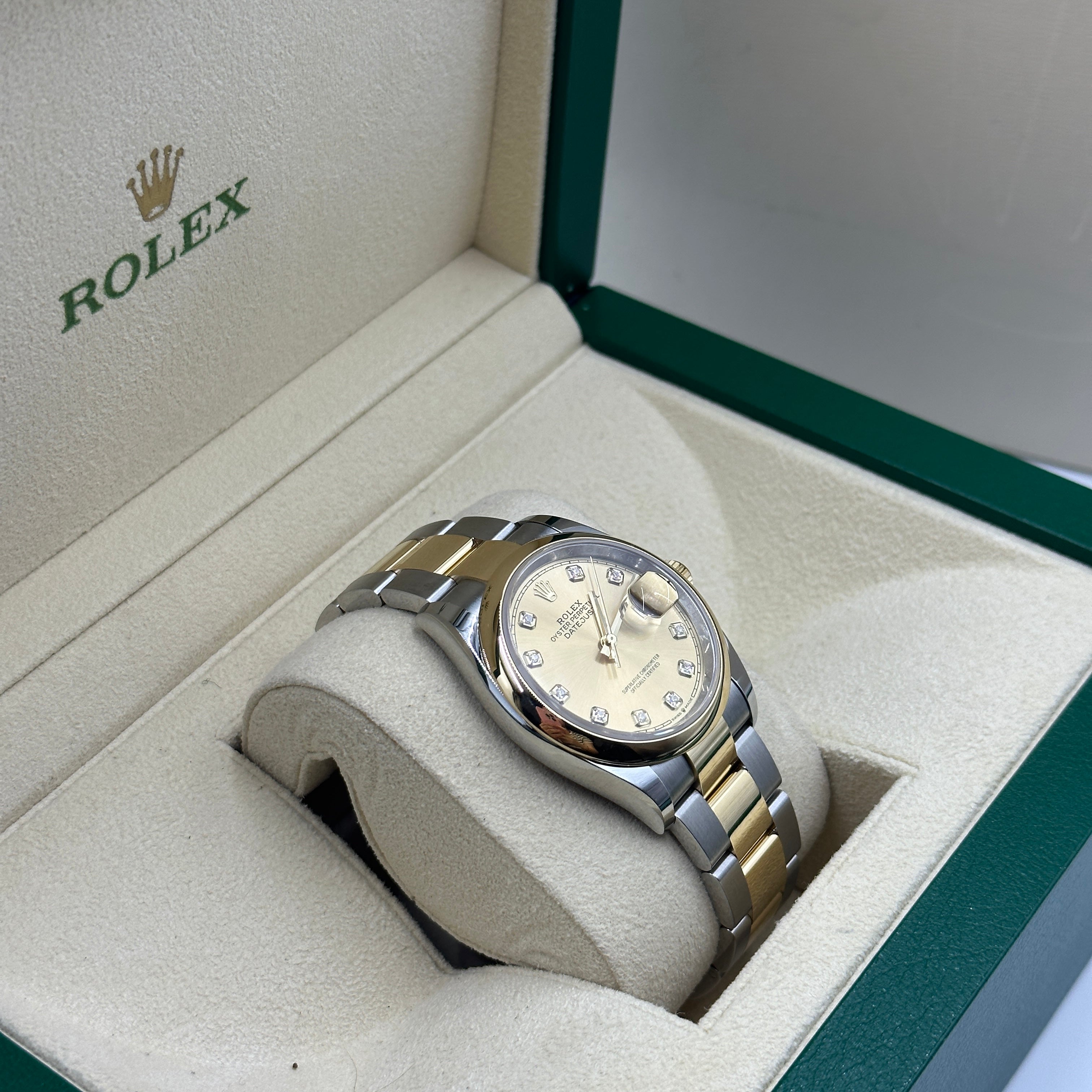 Rolex Datejust 36 126203G Champ Oyster 2024