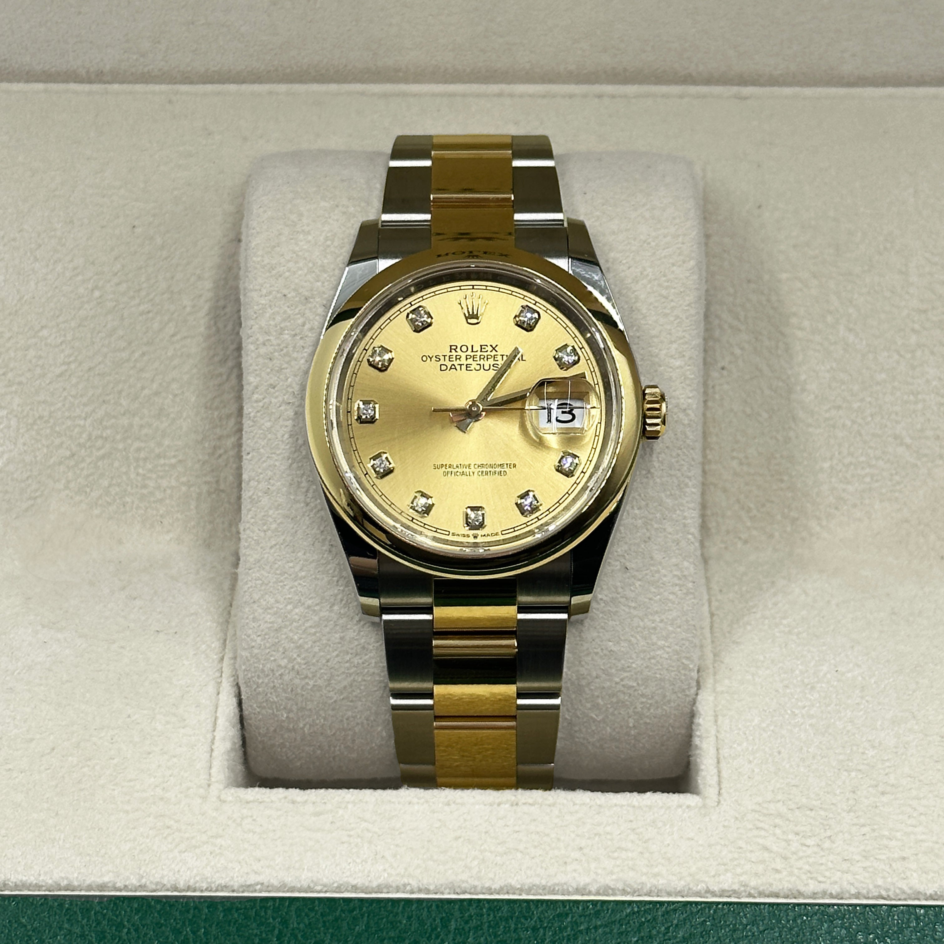 Rolex Datejust 36 126203G Champ Oyster 2024