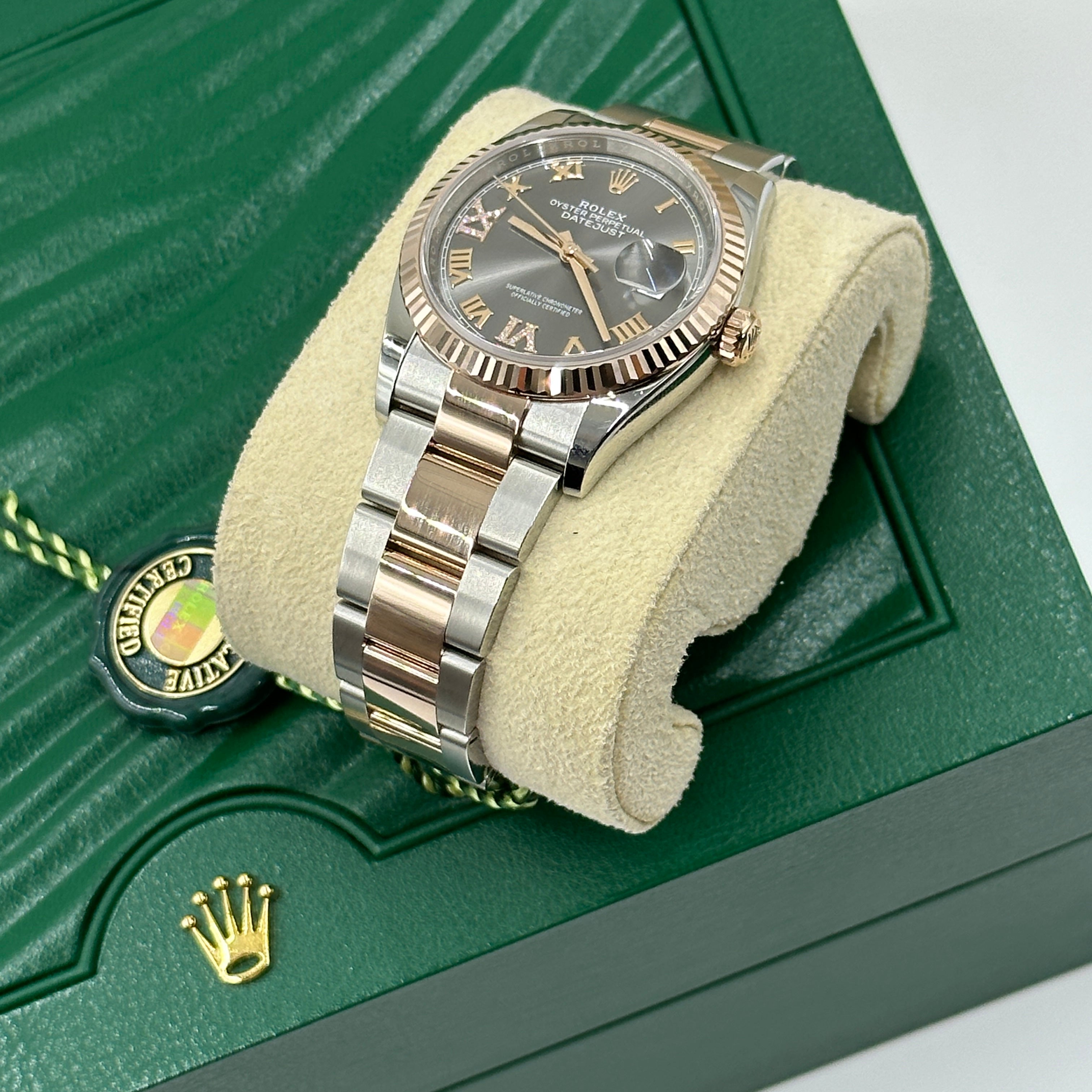 Rolex Datejust 36 126231 Grau VIIX Roman Oyster 2025